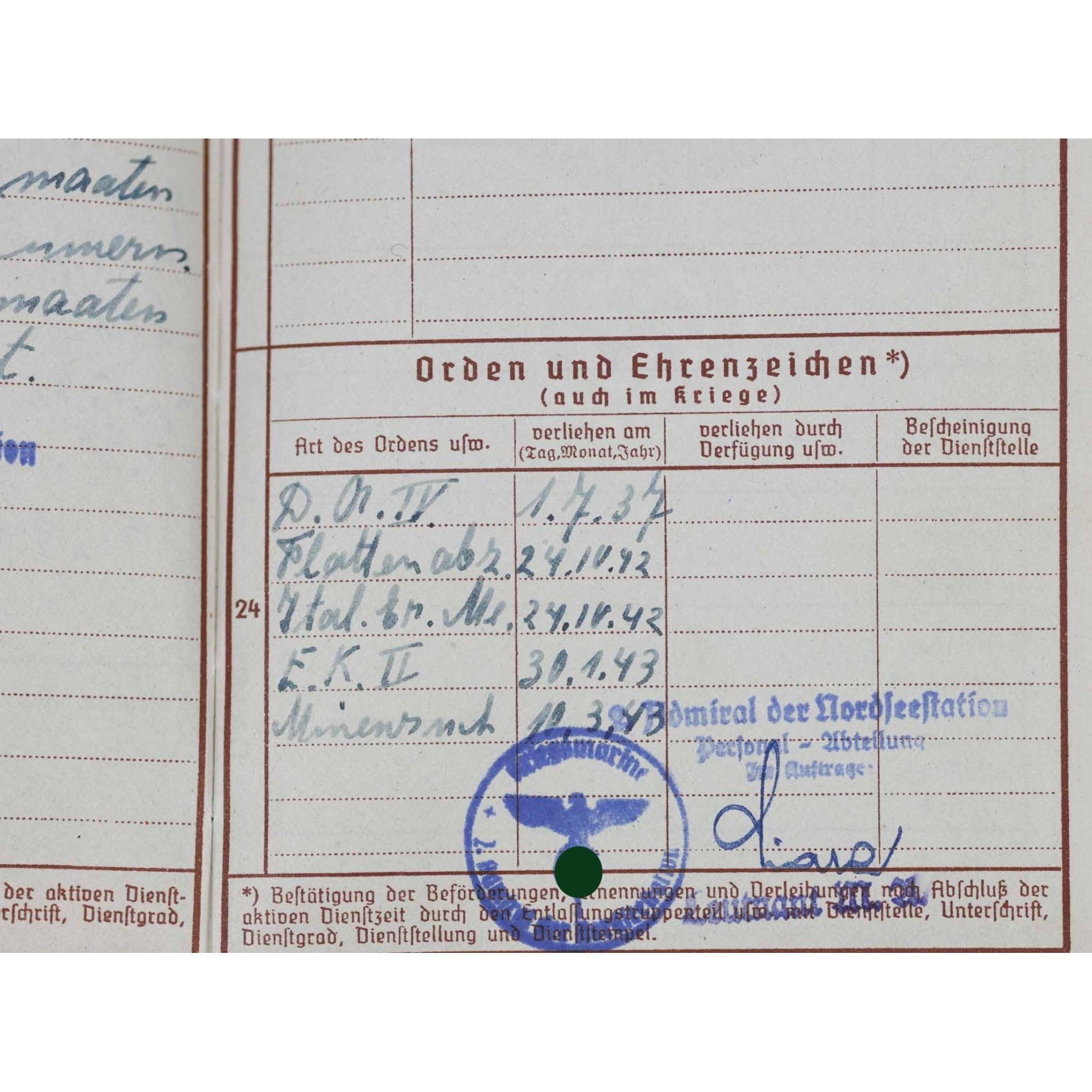 Nachlass Kriegsmarine 'Afrika' mit Wehrpass — image 17