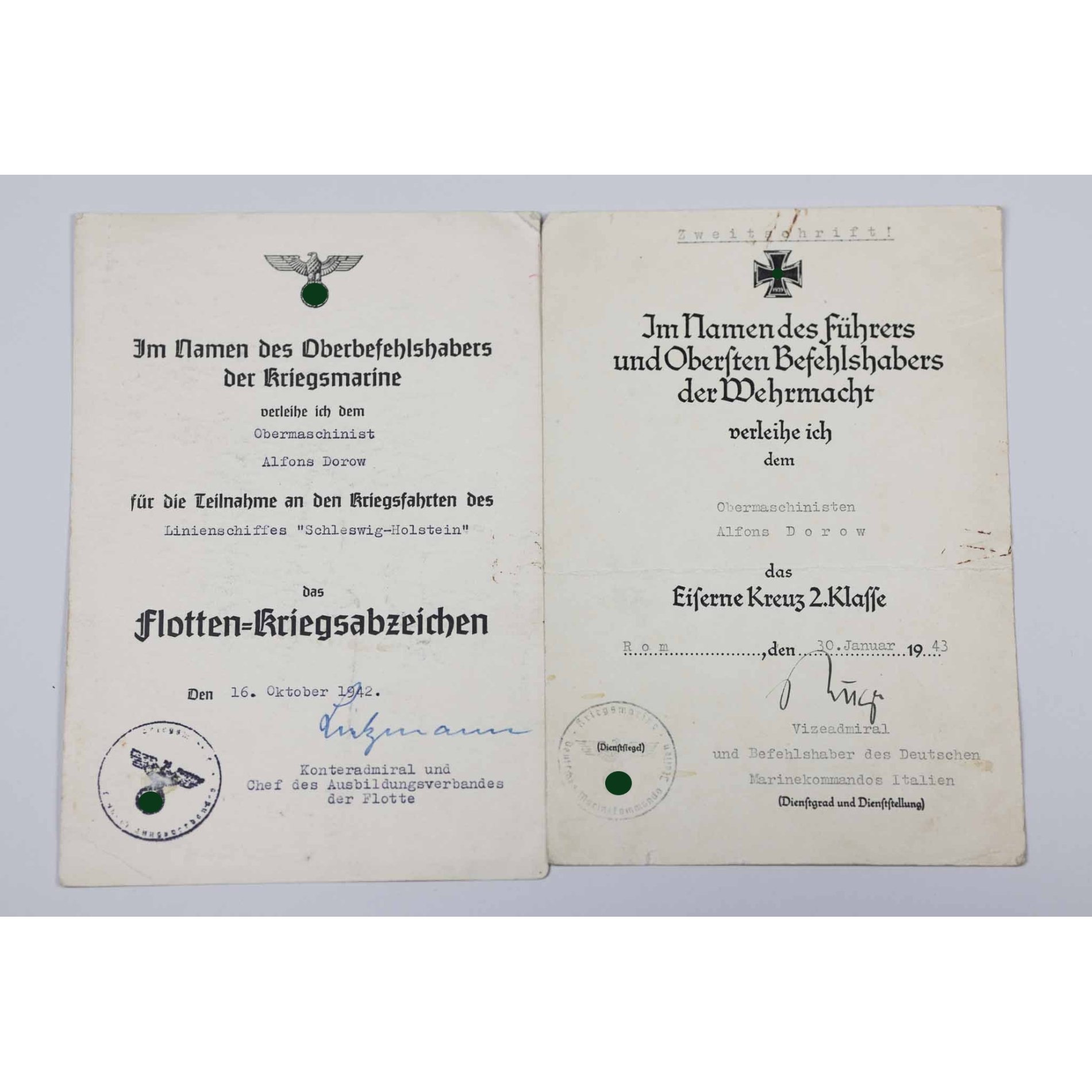 Nachlass Kriegsmarine 'Afrika' mit Wehrpass — image 2