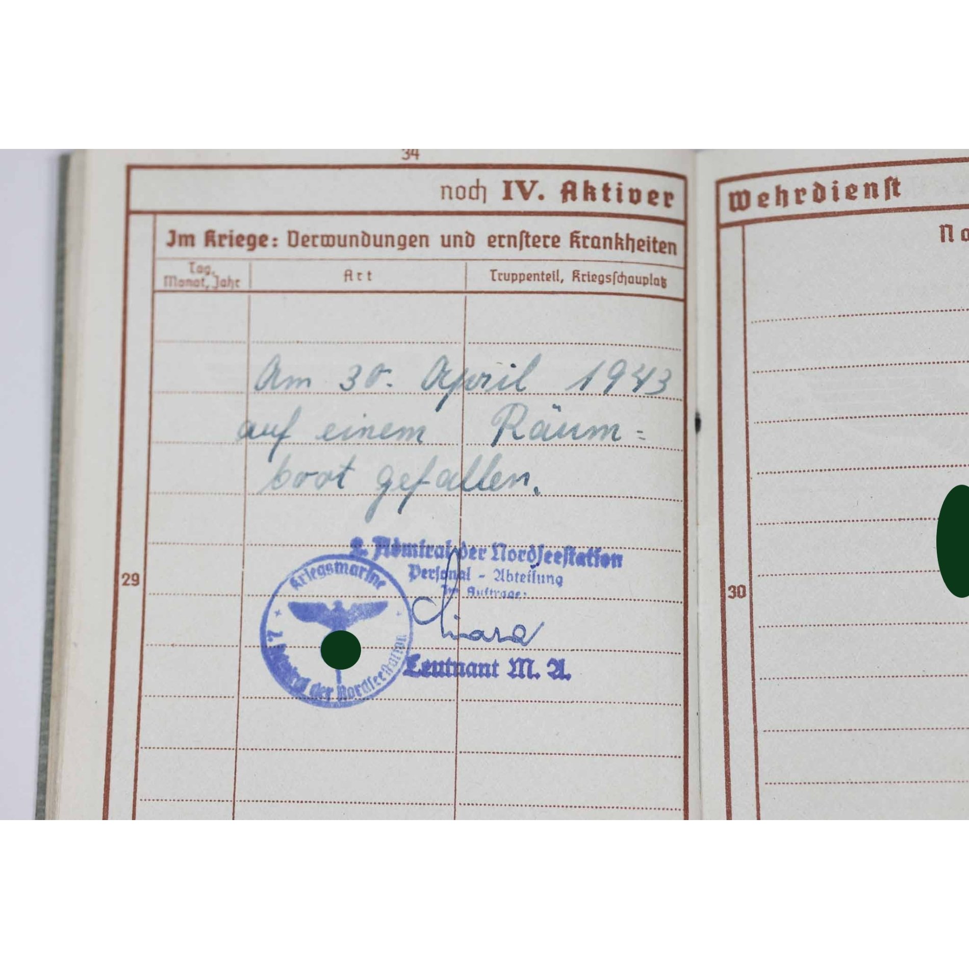 Nachlass Kriegsmarine 'Afrika' mit Wehrpass — image 20