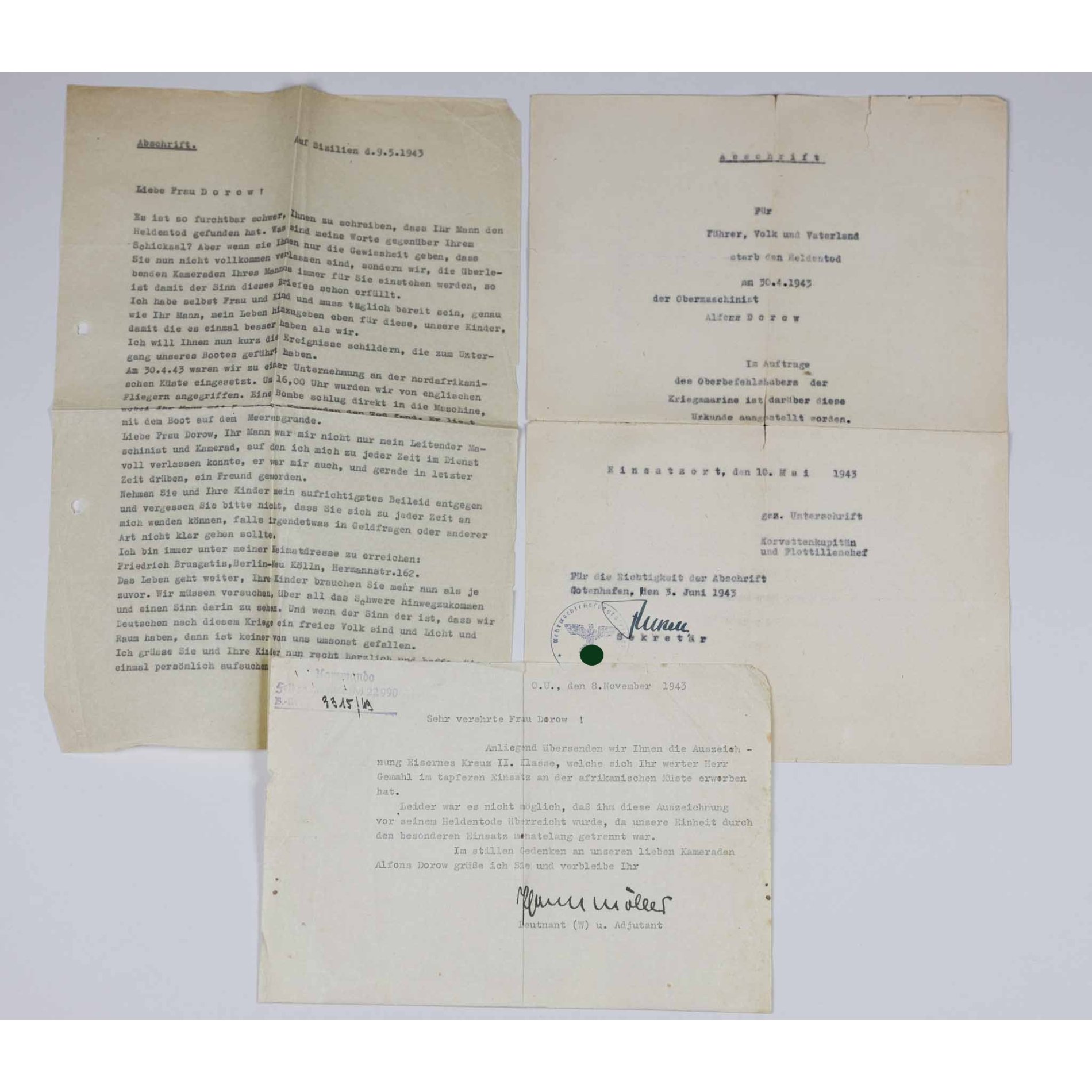 Nachlass Kriegsmarine 'Afrika' mit Wehrpass — image 5