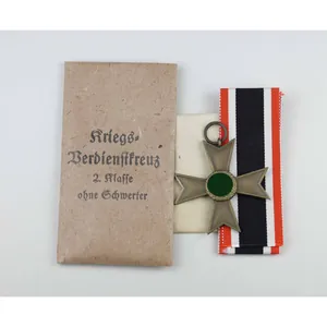 Kriegsverdienstkreuz 2.Klasse ohne Schwerter mit Verleihungstüte - Deschler