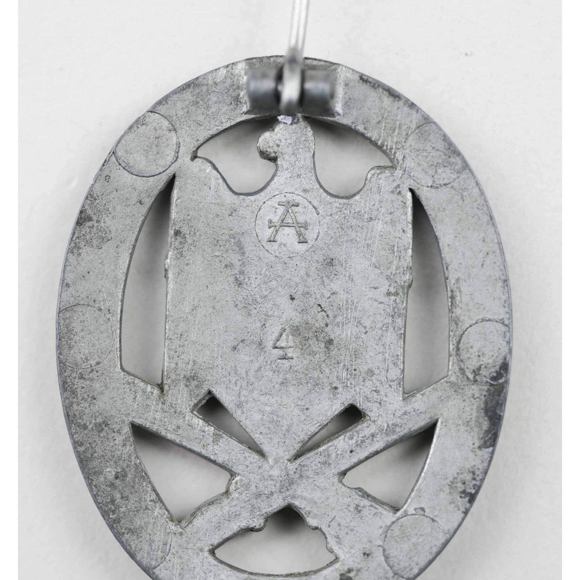 Allgemeines Sturmabzeichen in Silber Herst. Assmann Kokille '4' — image 5