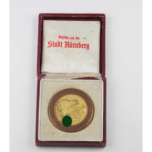 'Deutsche Kampfspiele Nürnberg 1934' Hutschenreuther Porzellan, im Etui