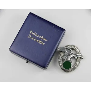 Luftwaffe Beobachterabzeichen 'A' Assmann im Etui