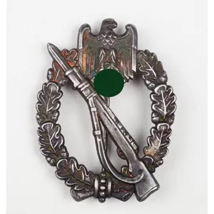 Infanterie Sturmabzeichen Otto Schickle hohl Buntmetall
