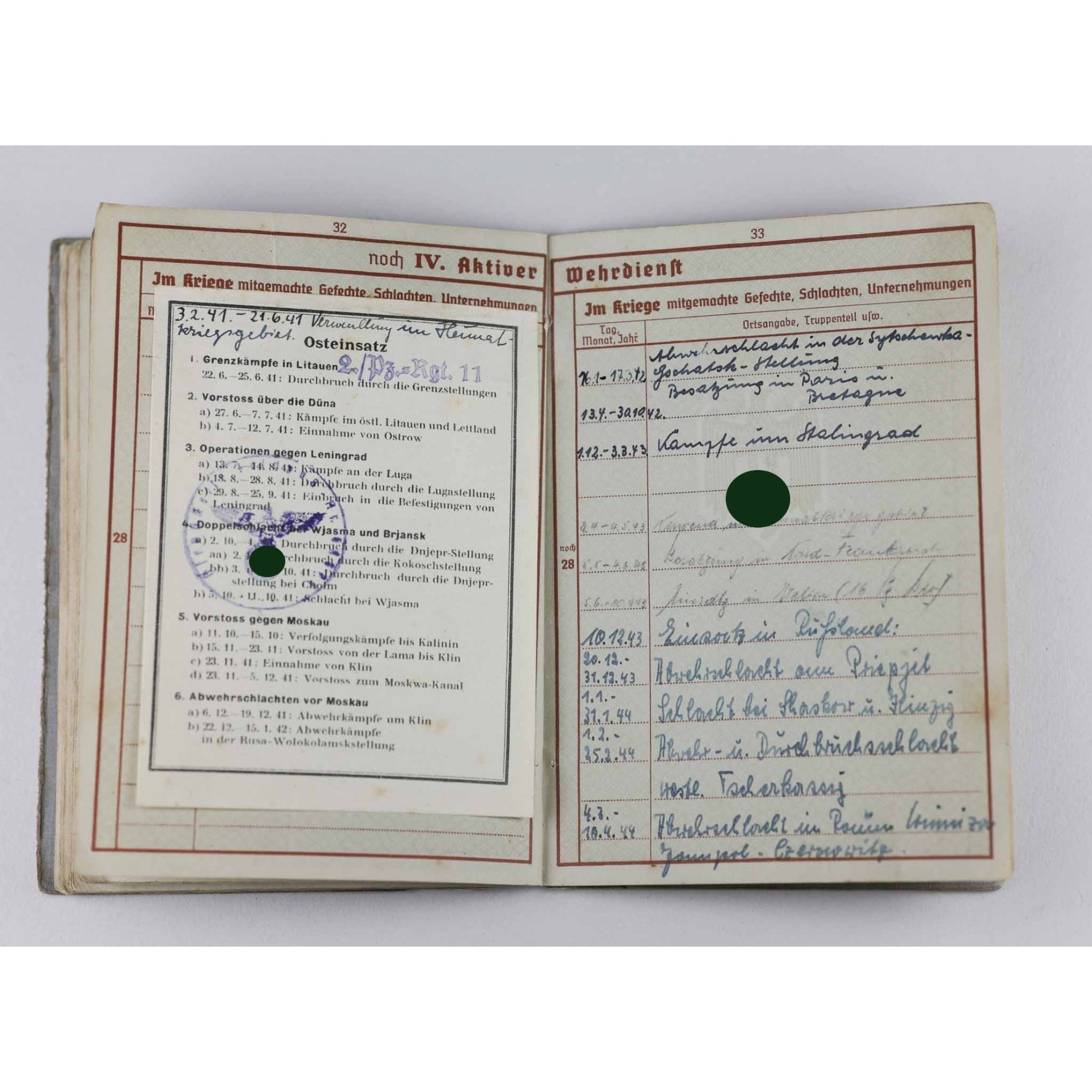 Große Urkunde zum Deutschen Kreuz in Gold E. Ostermann PZ Rgt.11 — image 12