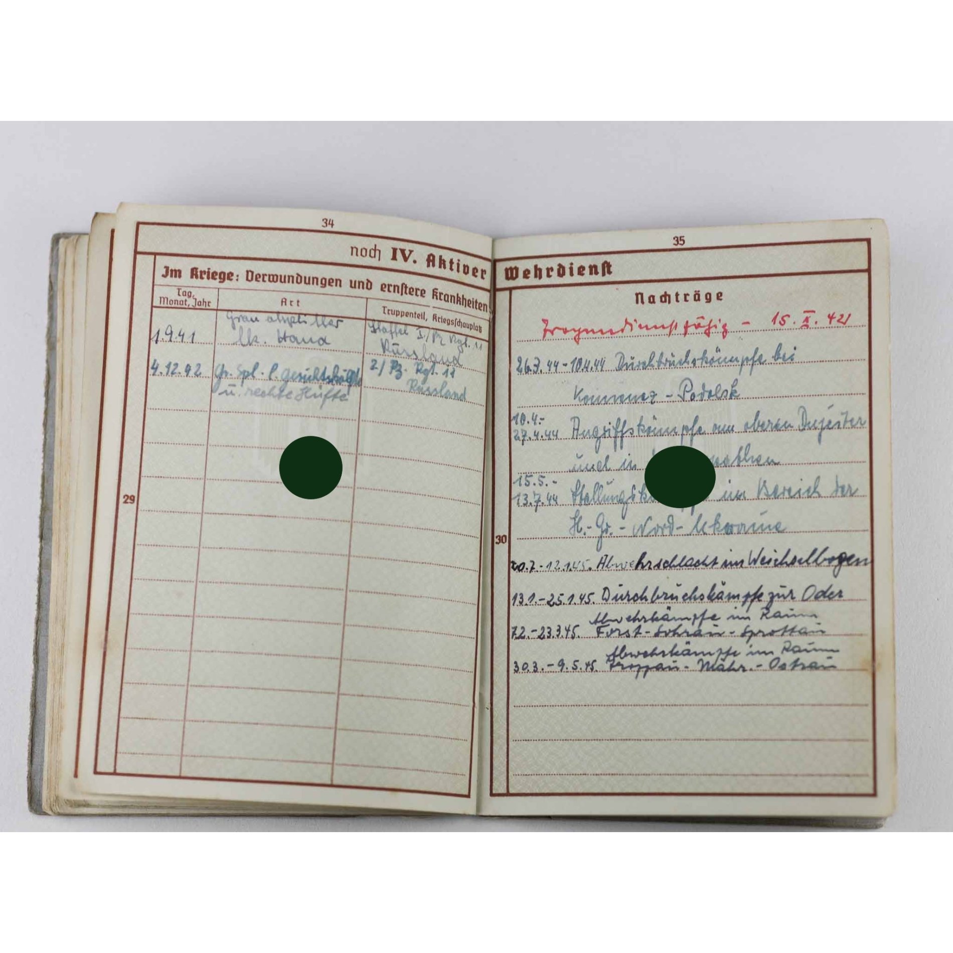 Große Urkunde zum Deutschen Kreuz in Gold E. Ostermann PZ Rgt.11 — image 14