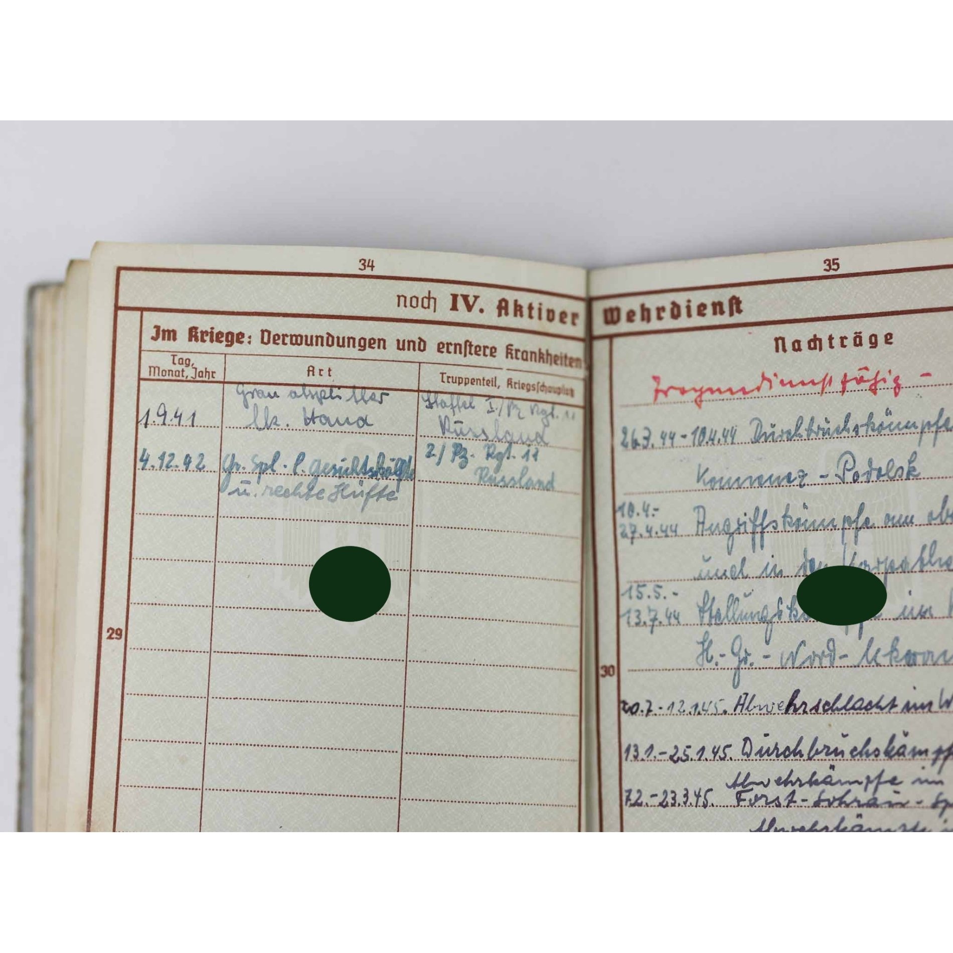 Große Urkunde zum Deutschen Kreuz in Gold E. Ostermann PZ Rgt.11 — image 15