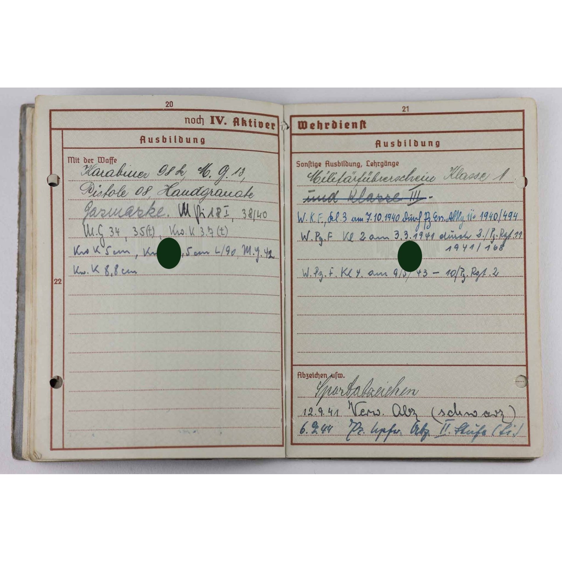 Große Urkunde zum Deutschen Kreuz in Gold E. Ostermann PZ Rgt.11 — image 7