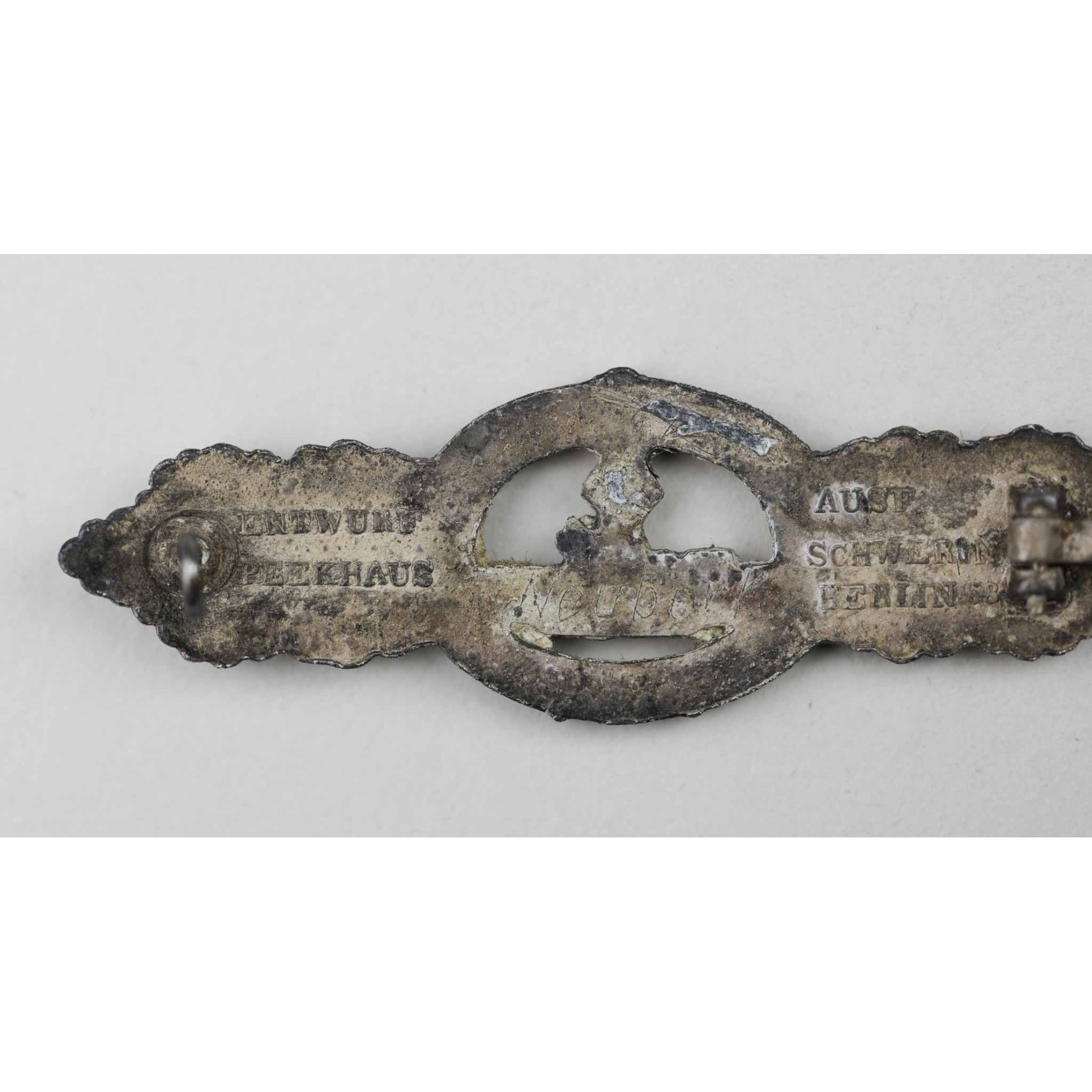 Kriegsmarine U-Boot Frontspange in Silber Schwerin, Berlin — image 7