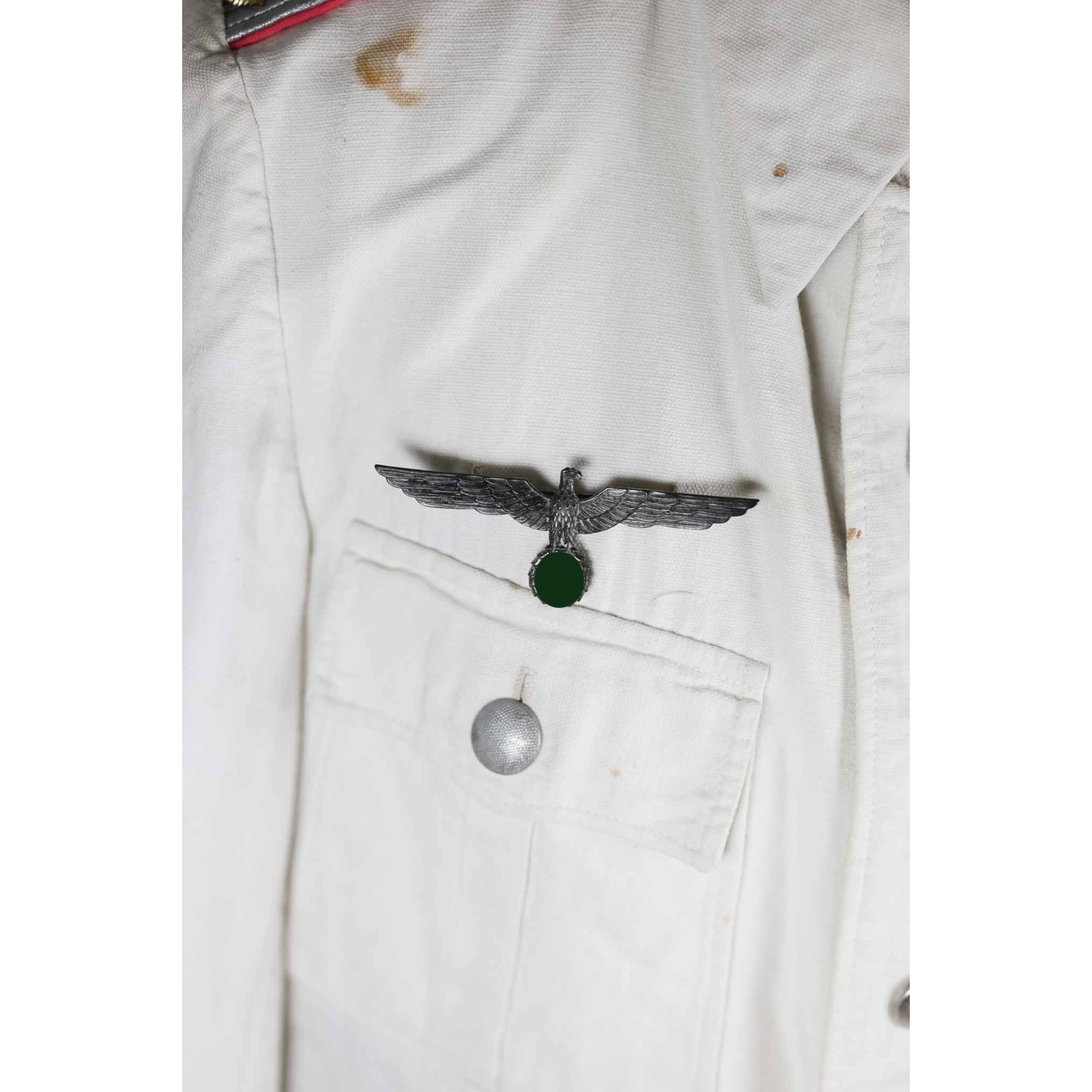 Wehrmacht weißer Sommerrock für einen Hauptmann im Panzerjäger Regiment Nr.4 — image 5