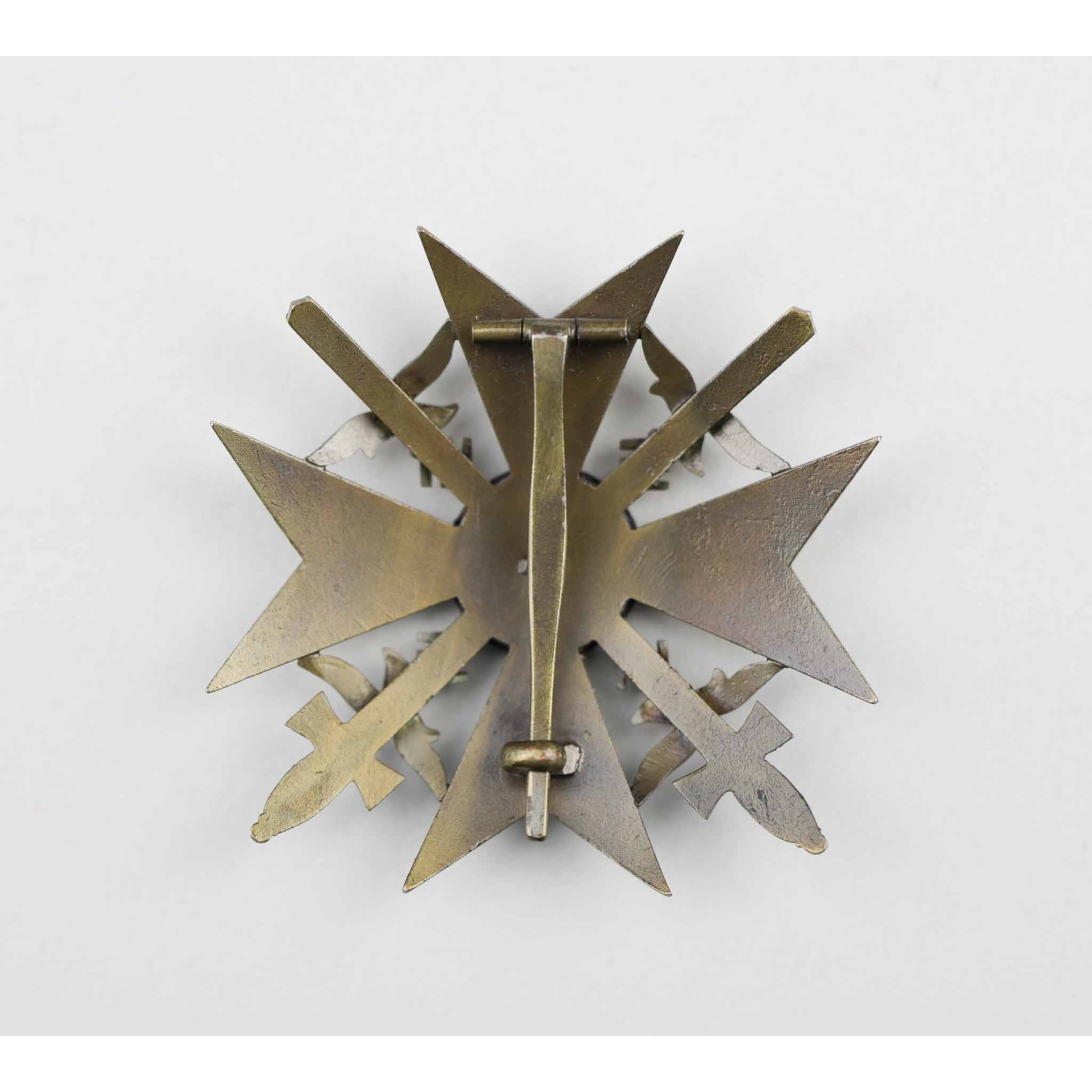 Spanienkreuz in Bronze mit Schwertern 'L/52' Zimmermann, selten! — image 6