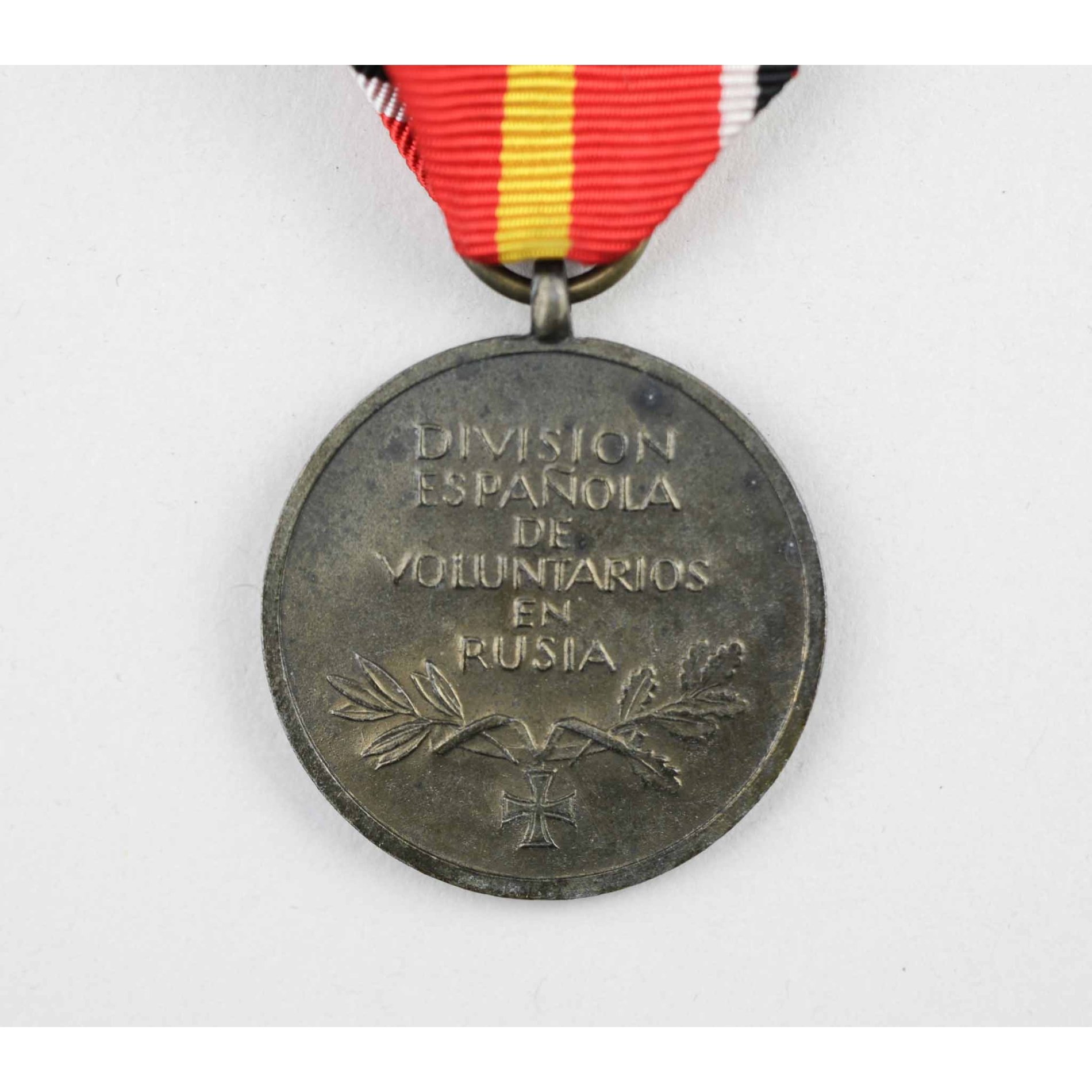 Spanien Medaille der 'Blauen Division' mit Verleihungsband — image 3