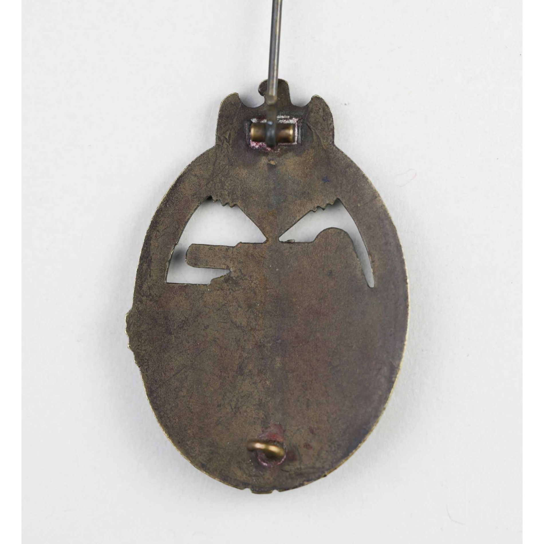 Panzerkampfabzeichen Karl Wurster in Buntmetall massiv (!), selten — image 6