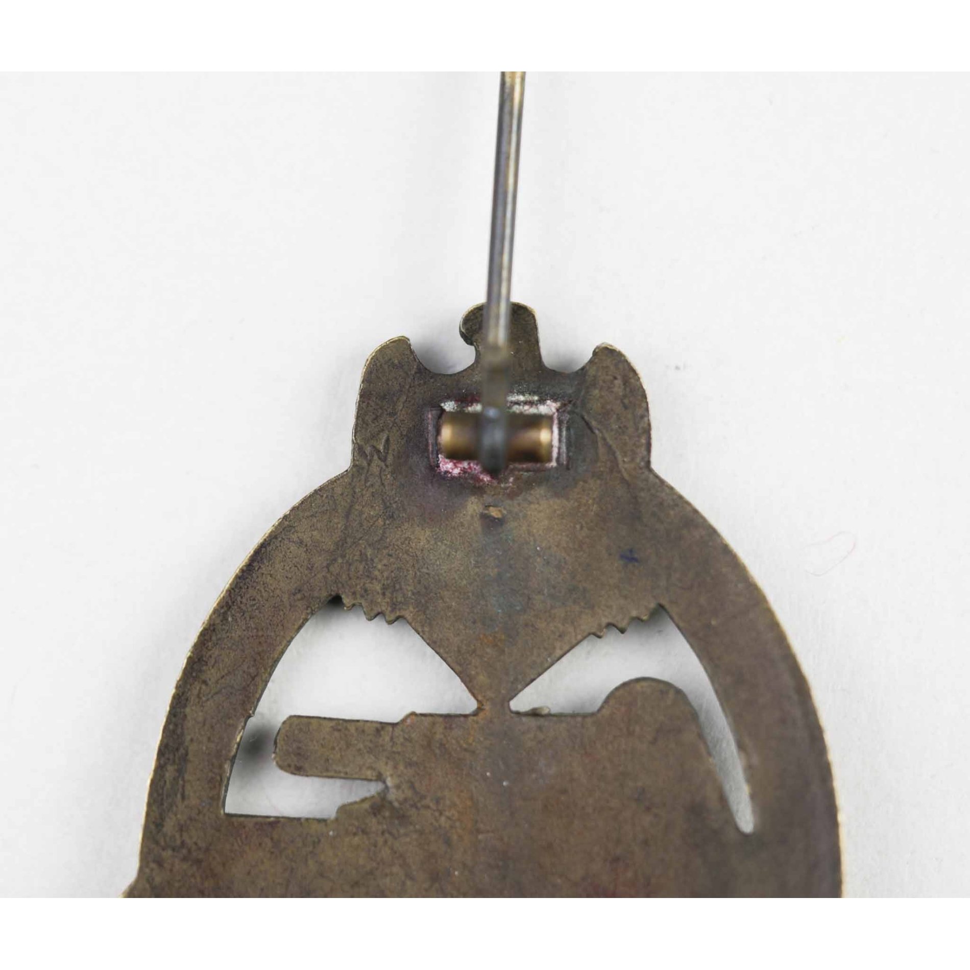 Panzerkampfabzeichen Karl Wurster in Buntmetall massiv (!), selten — image 7