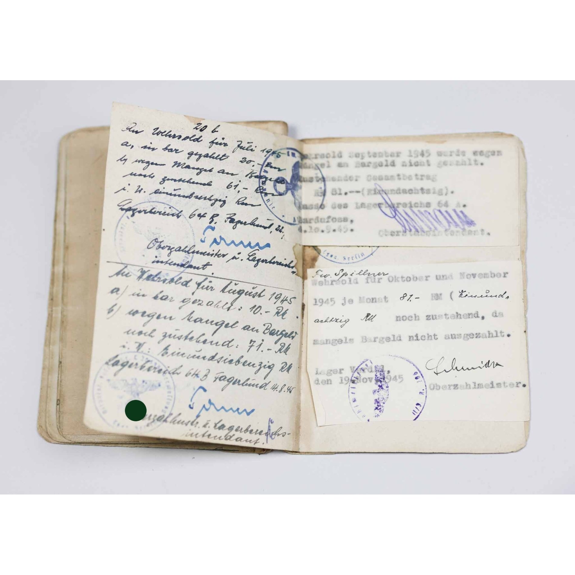 Luftwaffe Nachlass Unteroffizier Lapplandschild eingetragen Finnland/ Norwegen Einsatz — image 14