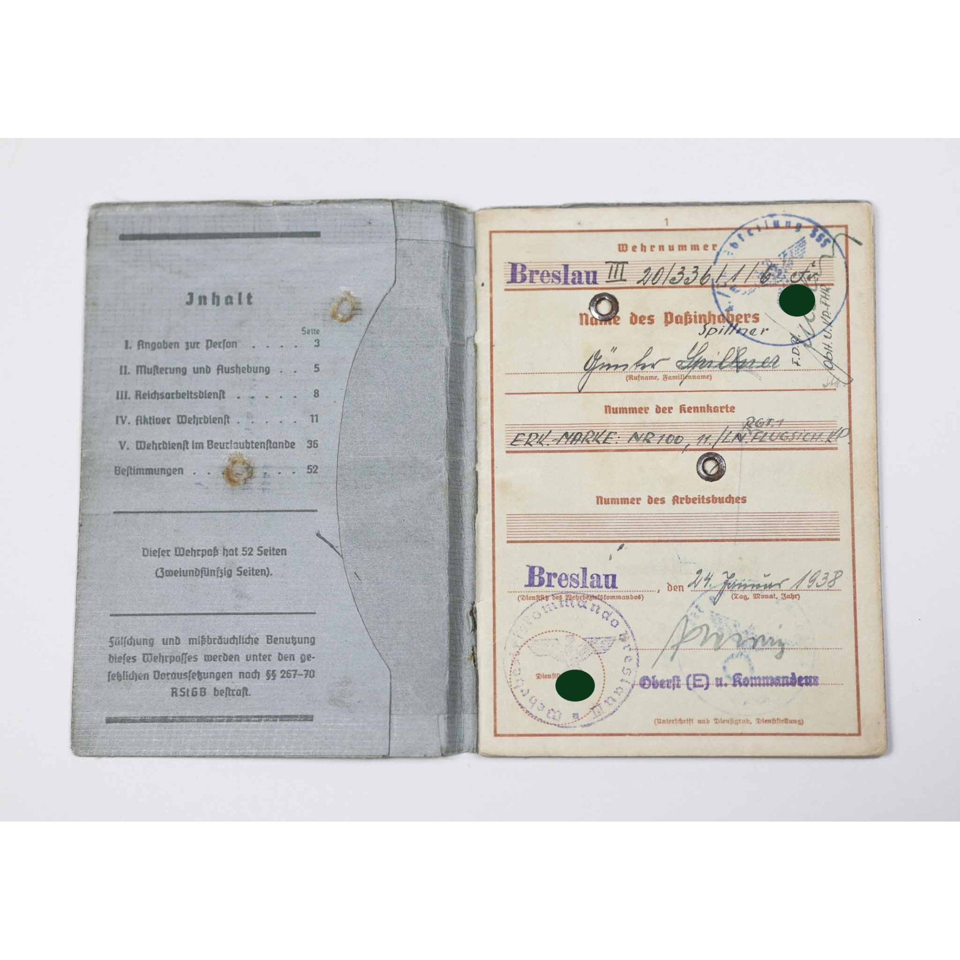 Luftwaffe Nachlass Unteroffizier Lapplandschild eingetragen Finnland/ Norwegen Einsatz — image 22