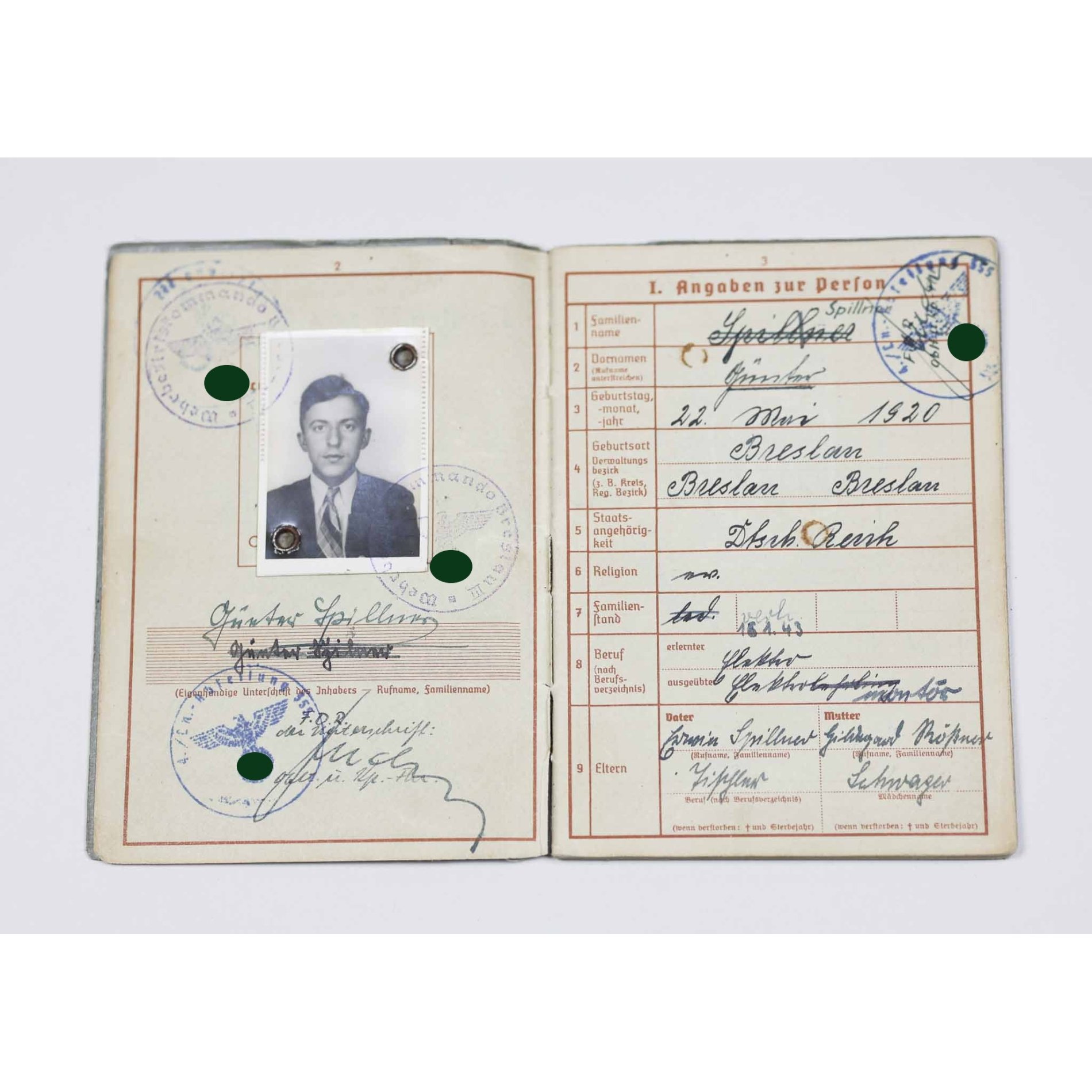 Luftwaffe Nachlass Unteroffizier Lapplandschild eingetragen Finnland/ Norwegen Einsatz — image 23