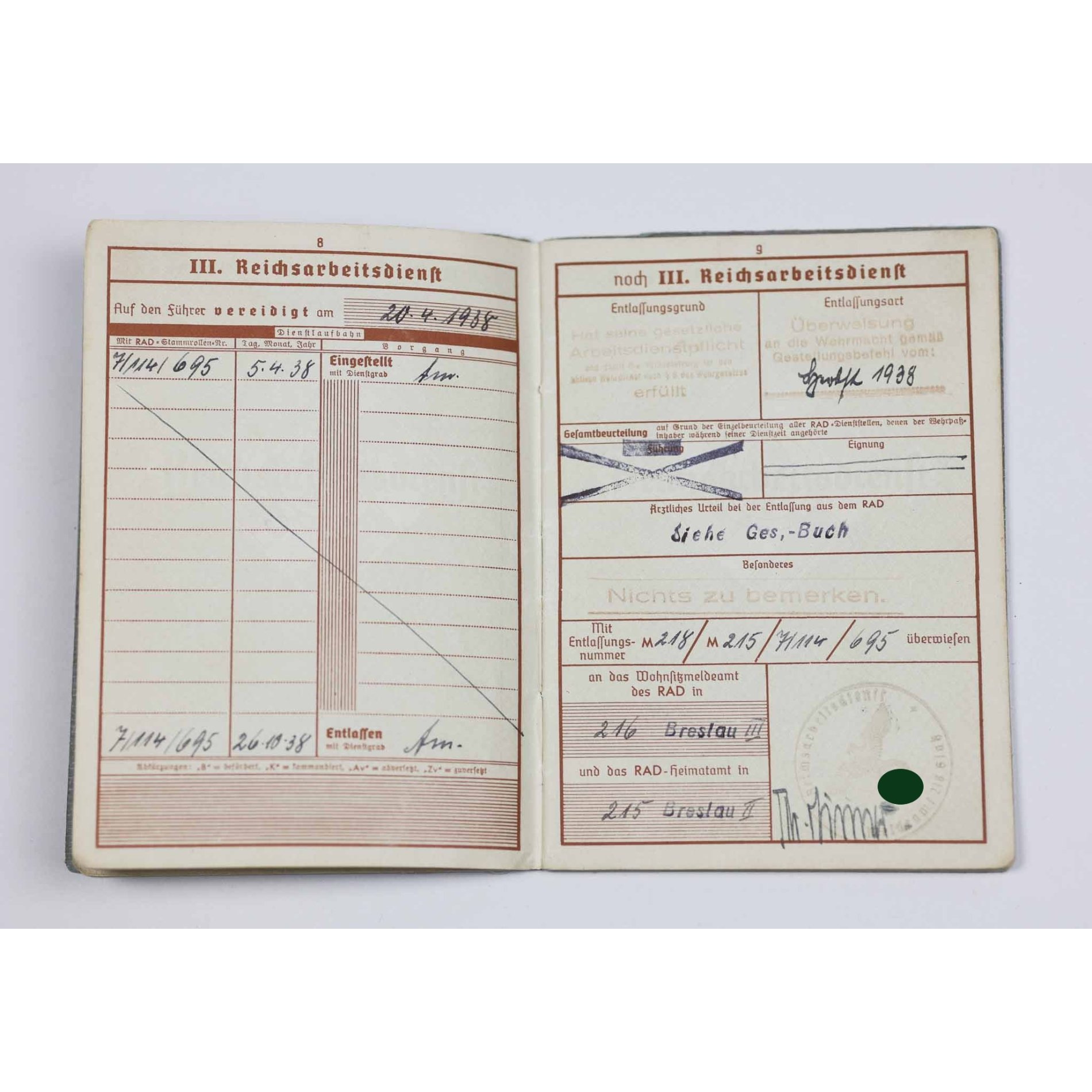 Luftwaffe Nachlass Unteroffizier Lapplandschild eingetragen Finnland/ Norwegen Einsatz — image 25