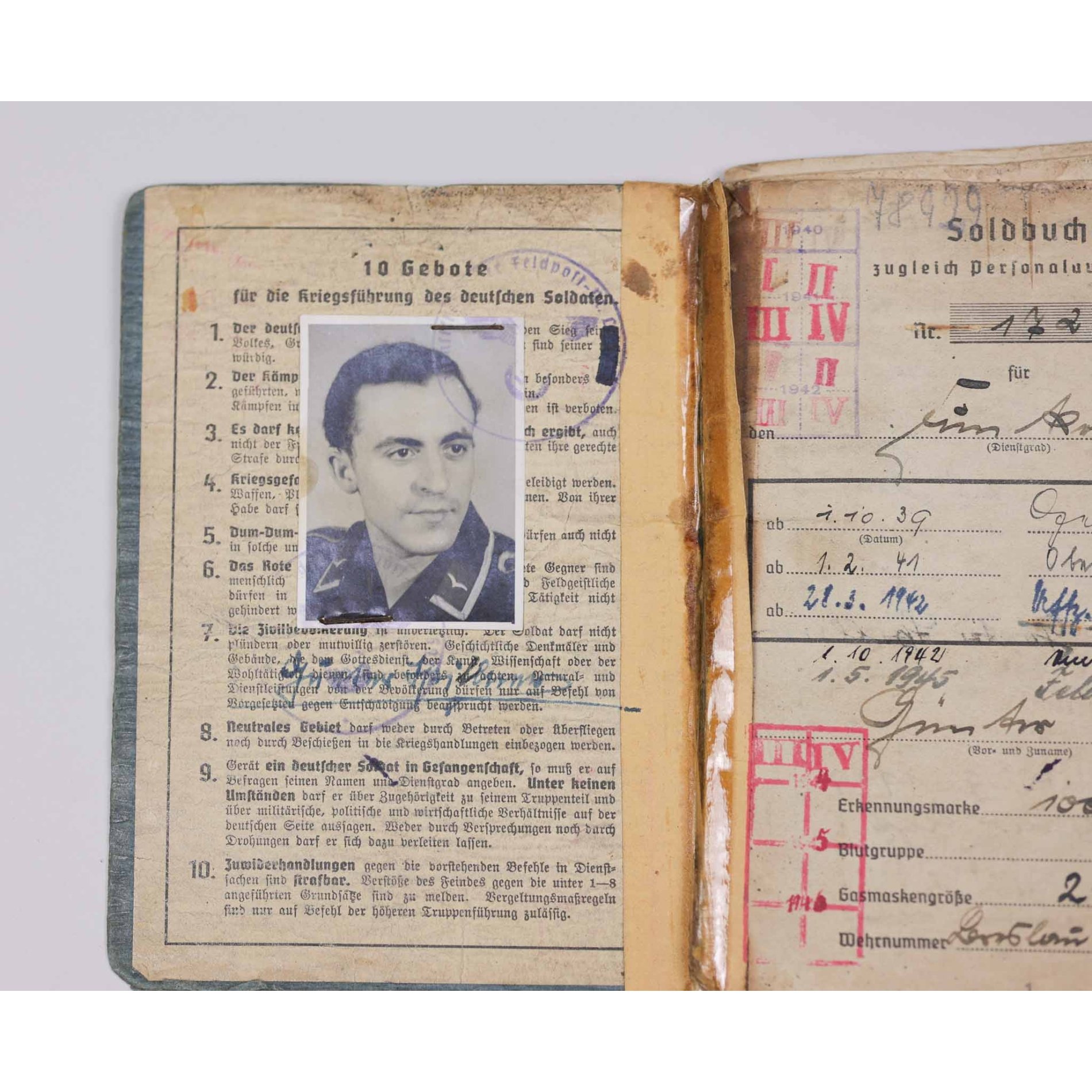 Luftwaffe Nachlass Unteroffizier Lapplandschild eingetragen Finnland/ Norwegen Einsatz — image 4