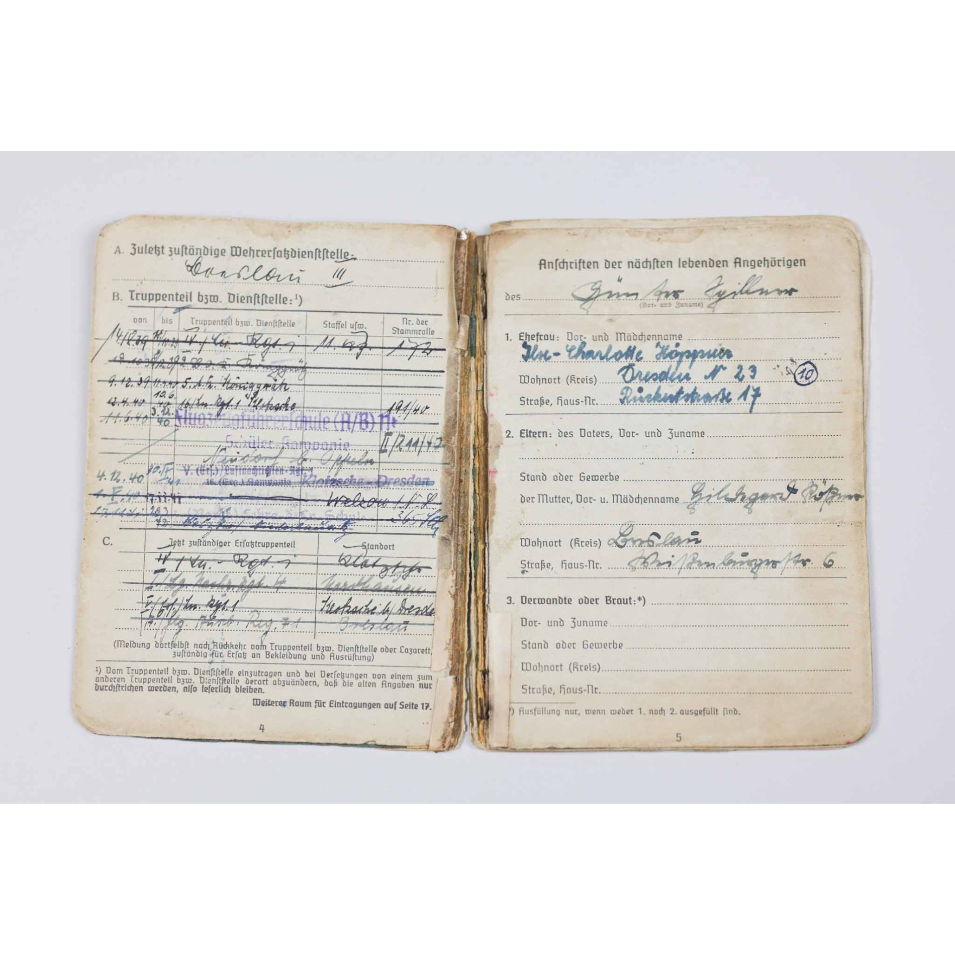 Luftwaffe Nachlass Unteroffizier Lapplandschild eingetragen Finnland/ Norwegen Einsatz — image 6