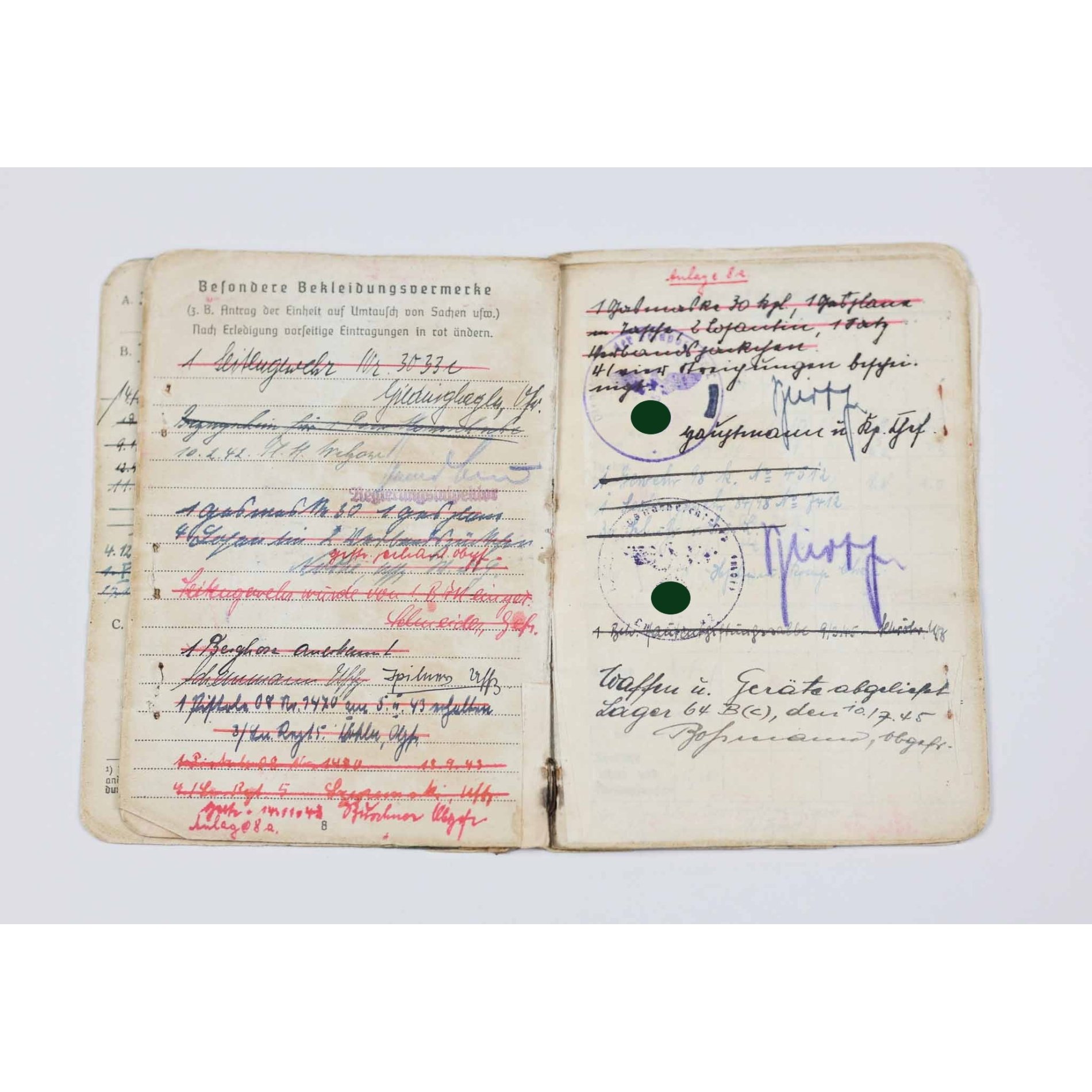 Luftwaffe Nachlass Unteroffizier Lapplandschild eingetragen Finnland/ Norwegen Einsatz — image 8