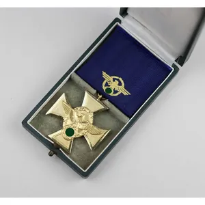 Polizei Dienstauszeichnung In Gold (25Jahre) Im Etui Zustand 1