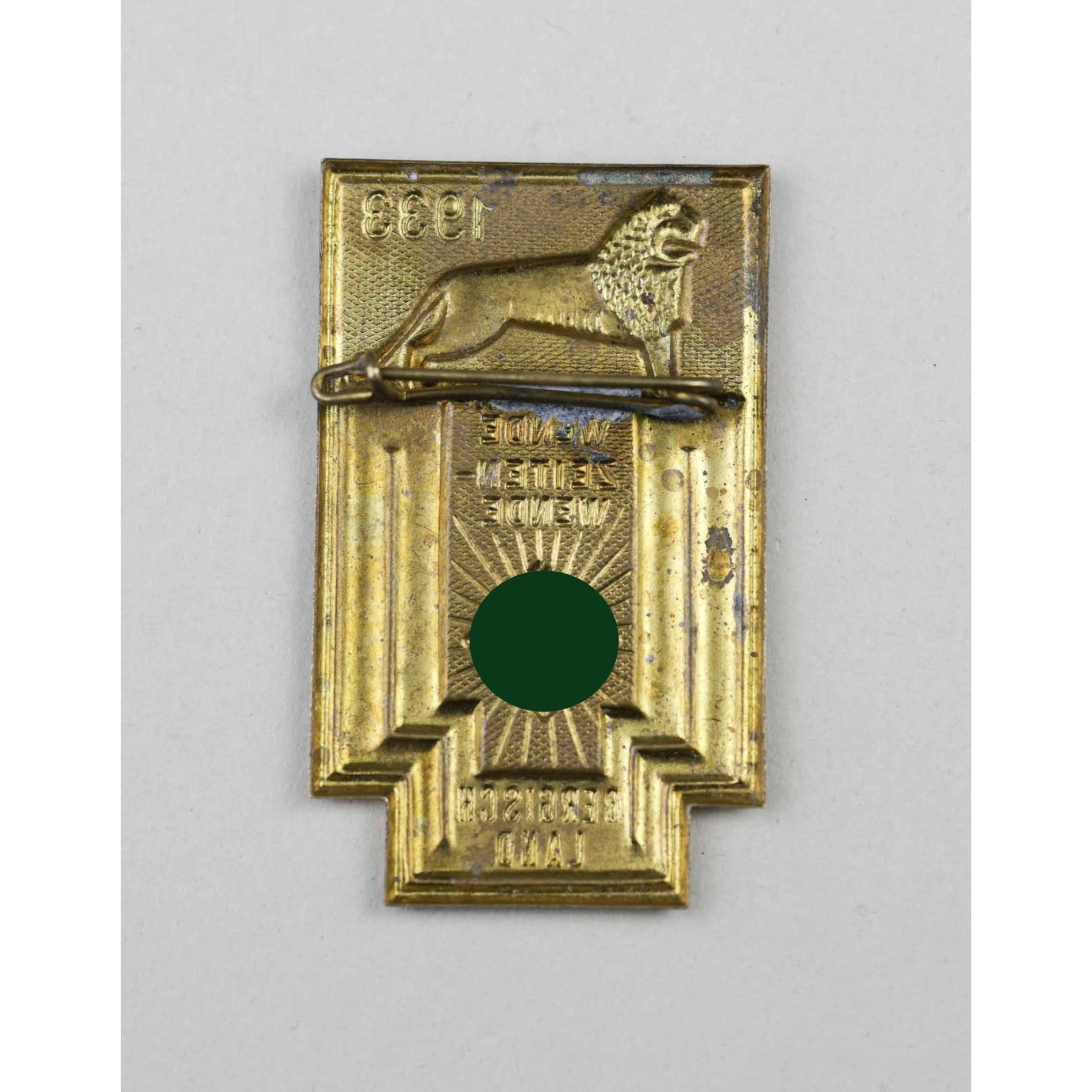 3.Reich Blechabzeichen 'Sonnenwende Zeiten-wende 1933' Bergisch-Land — image 2