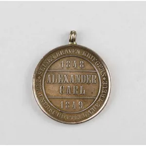 Alexander-Carl-Denkmünze für 1848-49 von Anhalt - Herzogtum