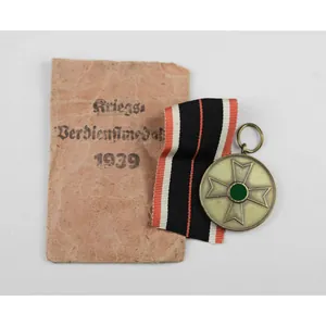 Kriegsverdienstmedaille 1939 in Tüte mit Band
