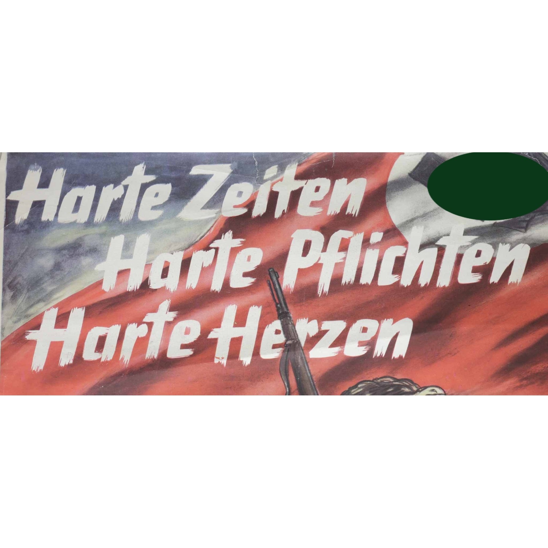 3.Reich Großes original Plakat 'Harte Zeiten Harte Pflichten Harte Herzen' — image 6