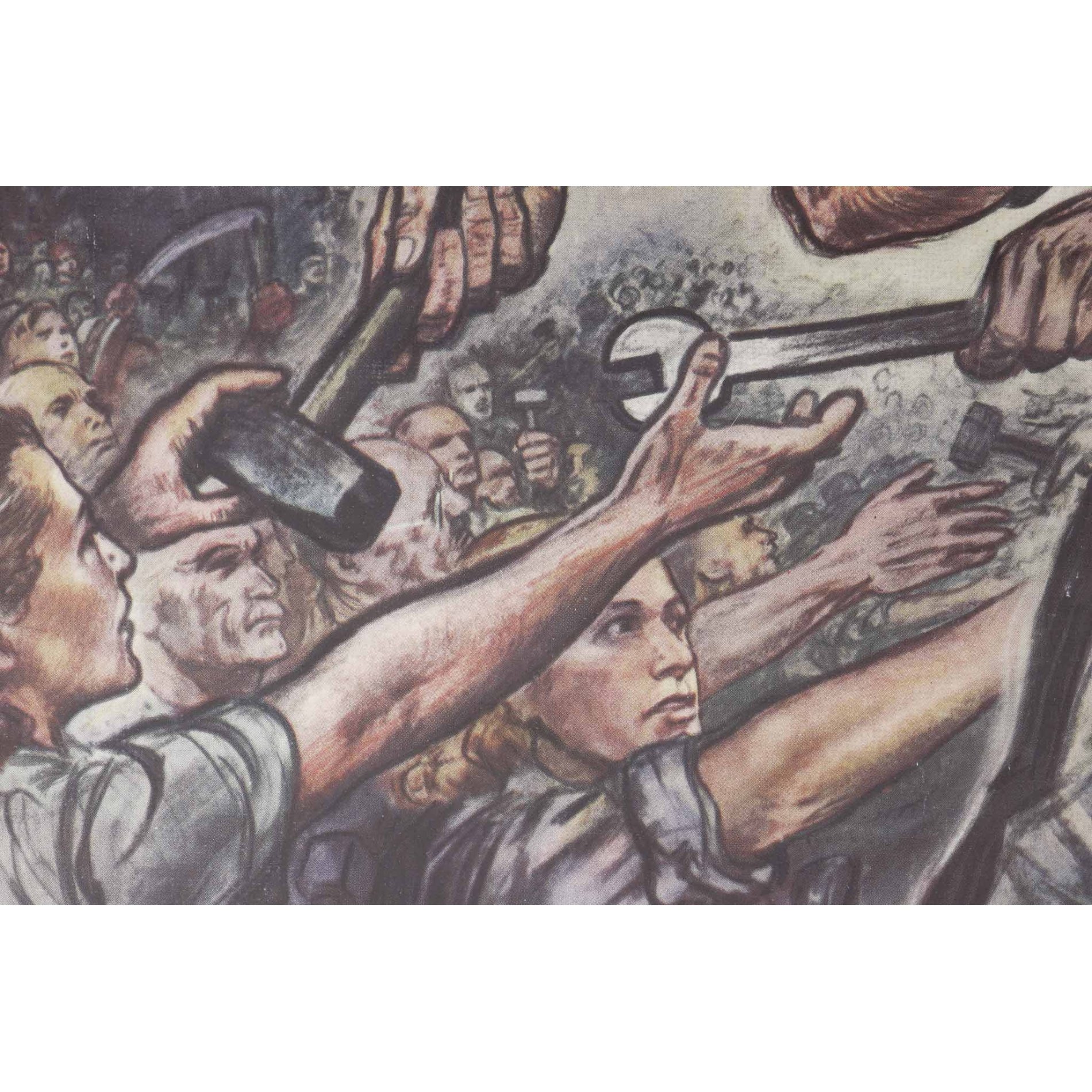 3.Reich Großes original Plakat 'Harte Zeiten Harte Pflichten Harte Herzen' — image 8