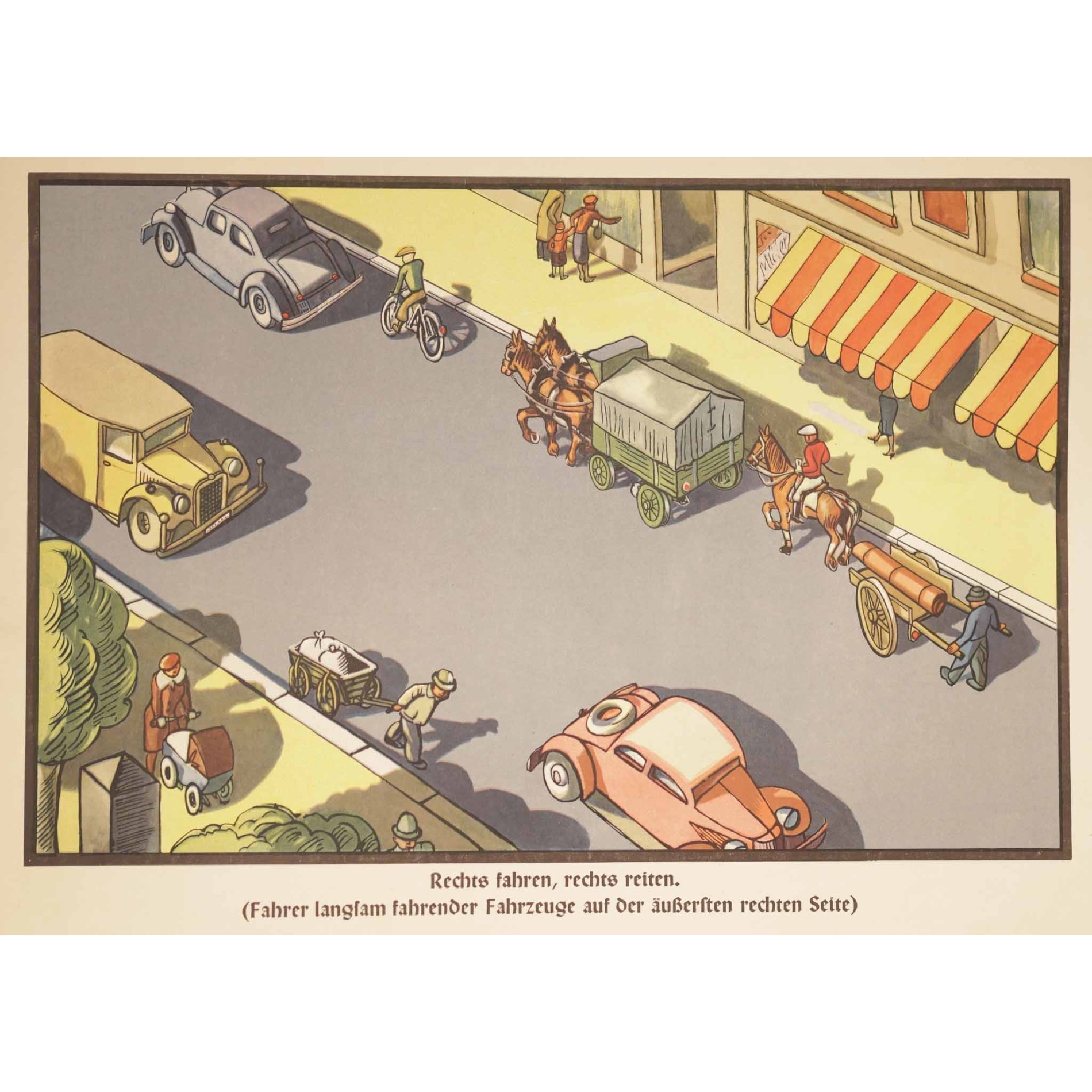 3.Reich Original Plakat 'NSKK Verkehrs-Erziehungsdienst' Tafel 2 — image 6
