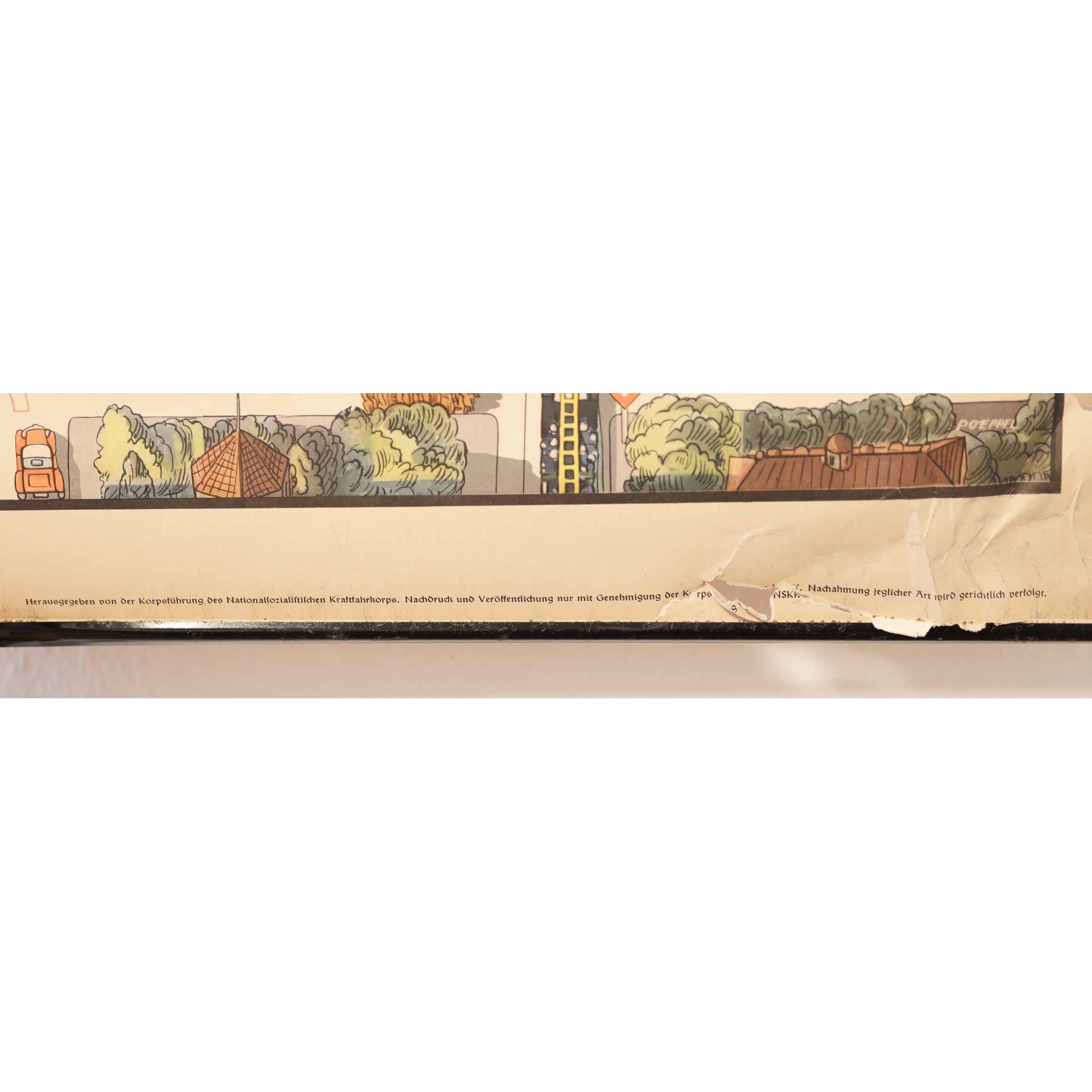 3.Reich Original Plakat 'NSKK Verkehrs-Erziehungsdienst' Tafel 5 — image 6