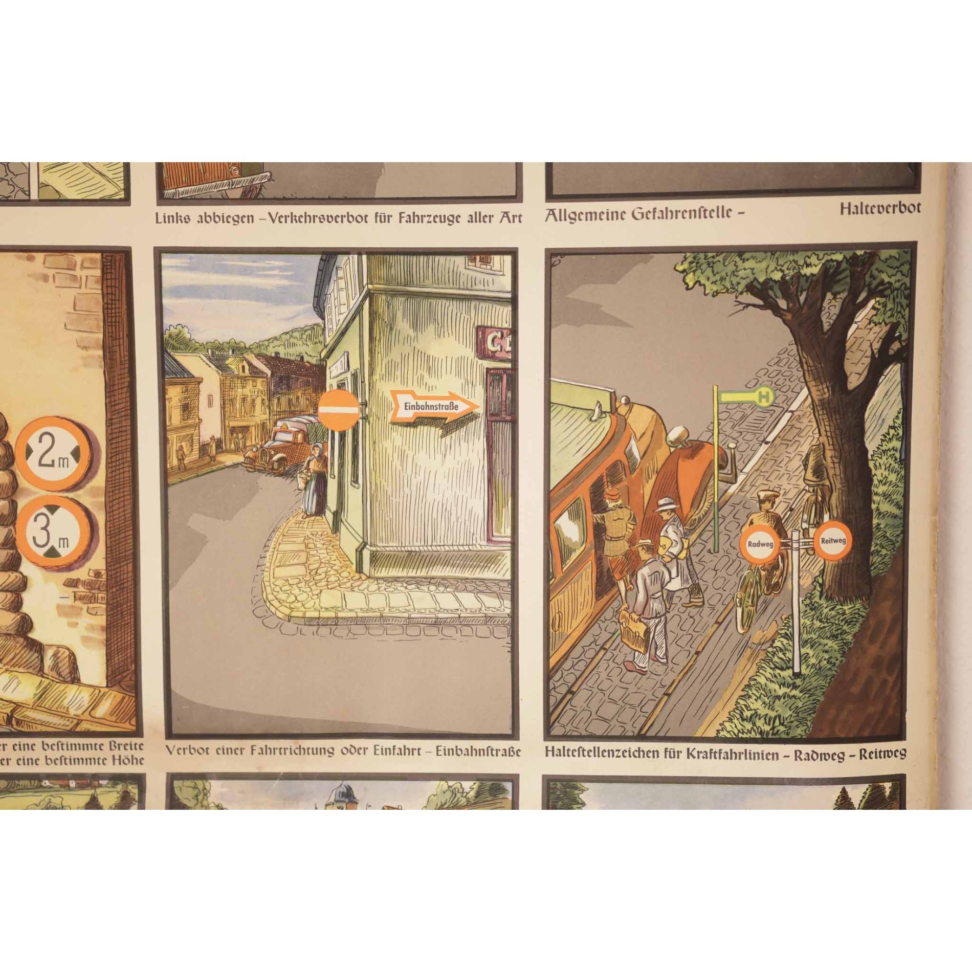 3.Reich Original Plakat 'NSKK Verkehrs-Erziehungsdienst' Tafel 11 — image 5