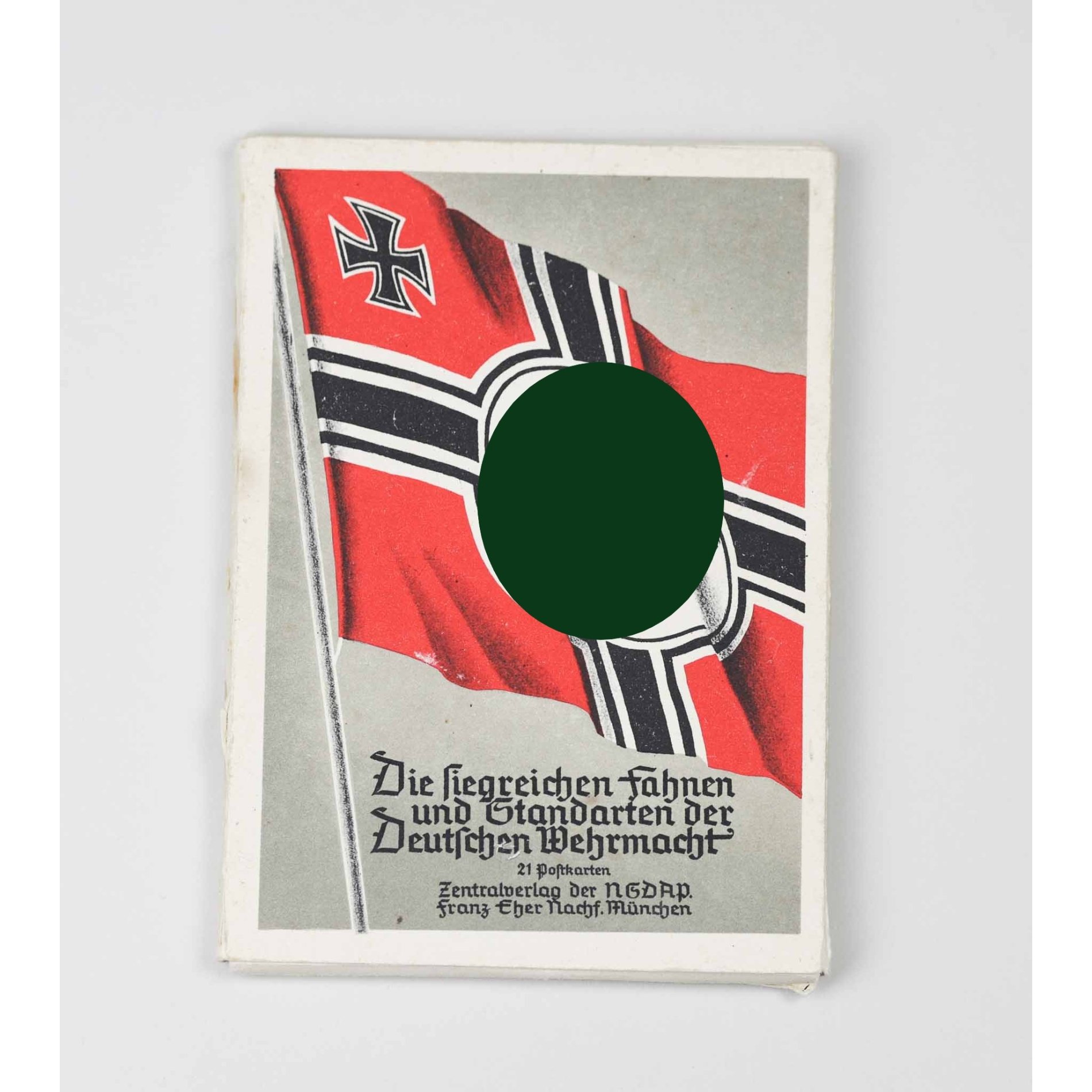 3.Reich Postkarten Serie 'Die Siegreichen Fahnen und Standarten der Deutschen Wehrmacht', vollständig, extrem selten! — image 2