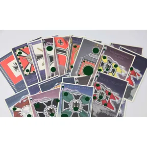 3.Reich Postkarten Serie 'Die Siegreichen Fahnen und Standarten der Deutschen …