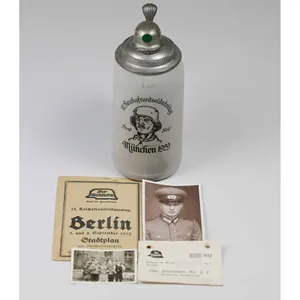 Nachlass 'Der Stahlhelm' Stahlhelmbund mit Krug '10.Reichsfrontsoldatentag' Angermünde 1929