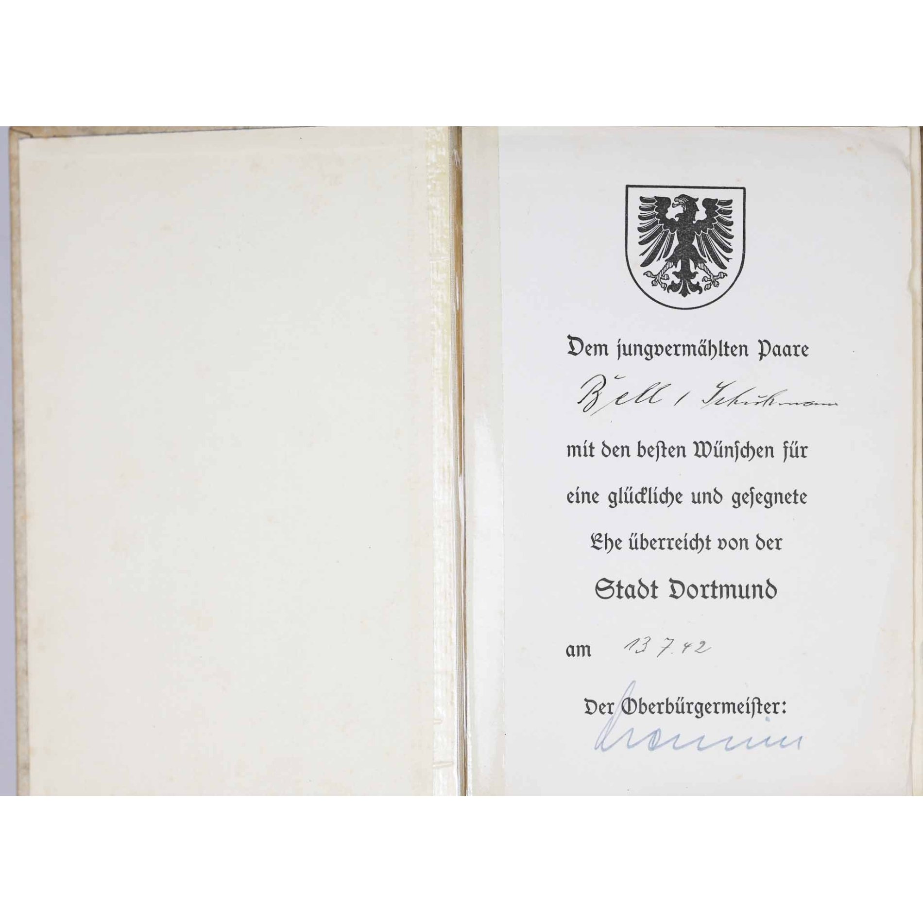 Hochzeitsausgabe 'Mein Kampf' Der Stadt Dortmund 1942 — image 3