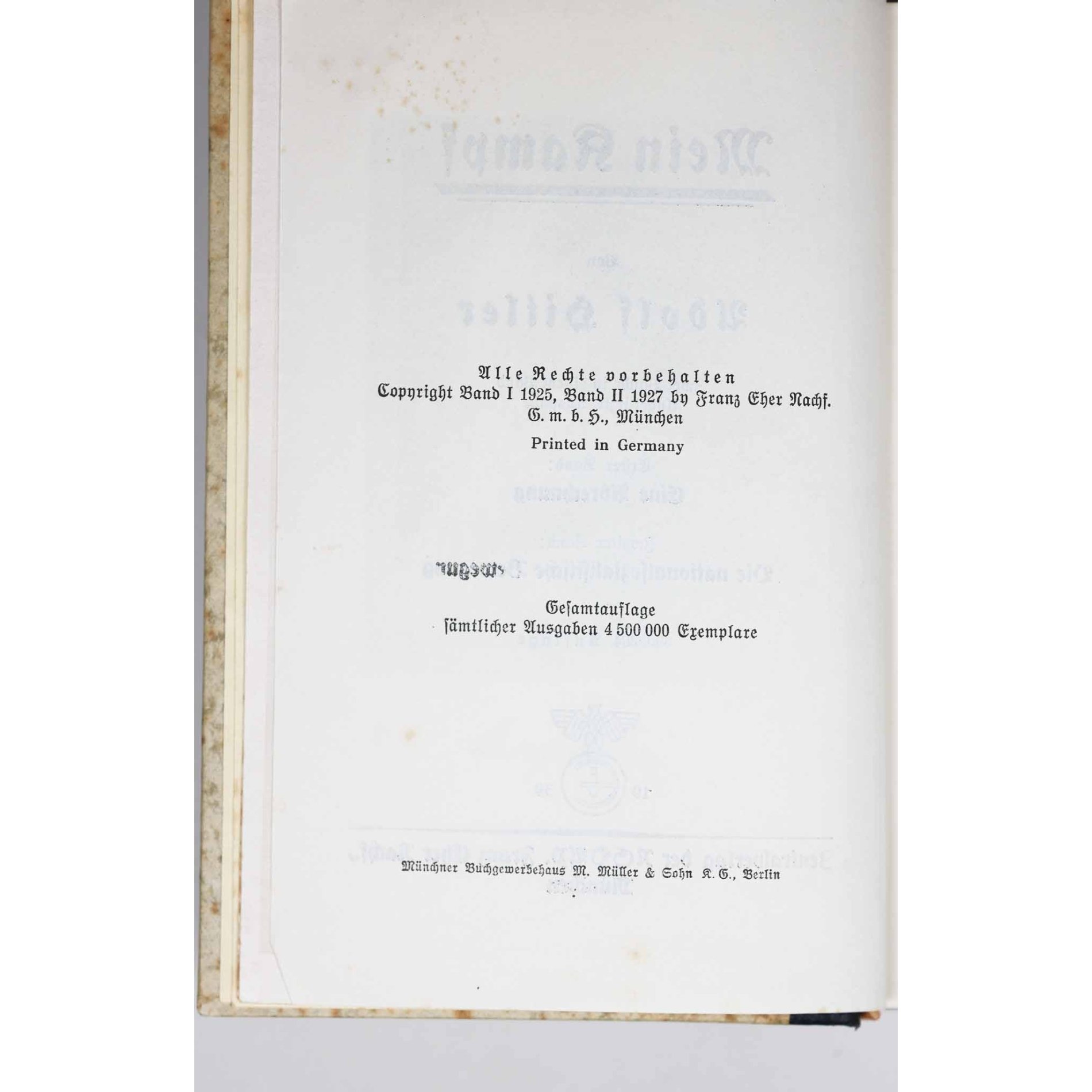 Hochzeitsausgabe 'Mein Kampf' Der Stadt Düsseldorf 1939 — image 6