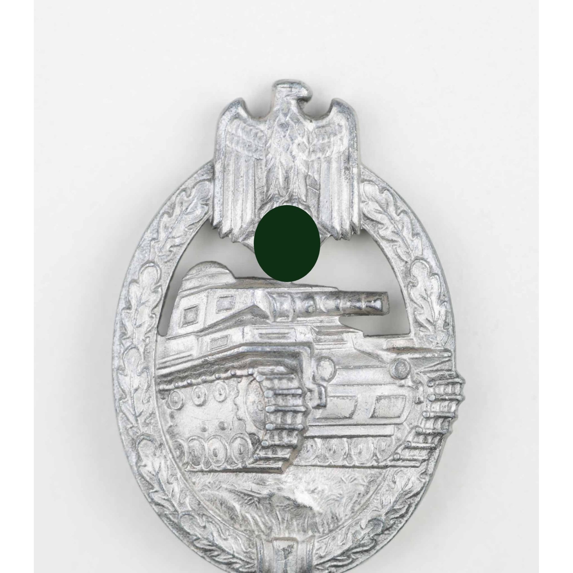 Panzerkampfabzeichen in Silber 'HA' Hermann Aurich im Zustand 1 MINT — image 2