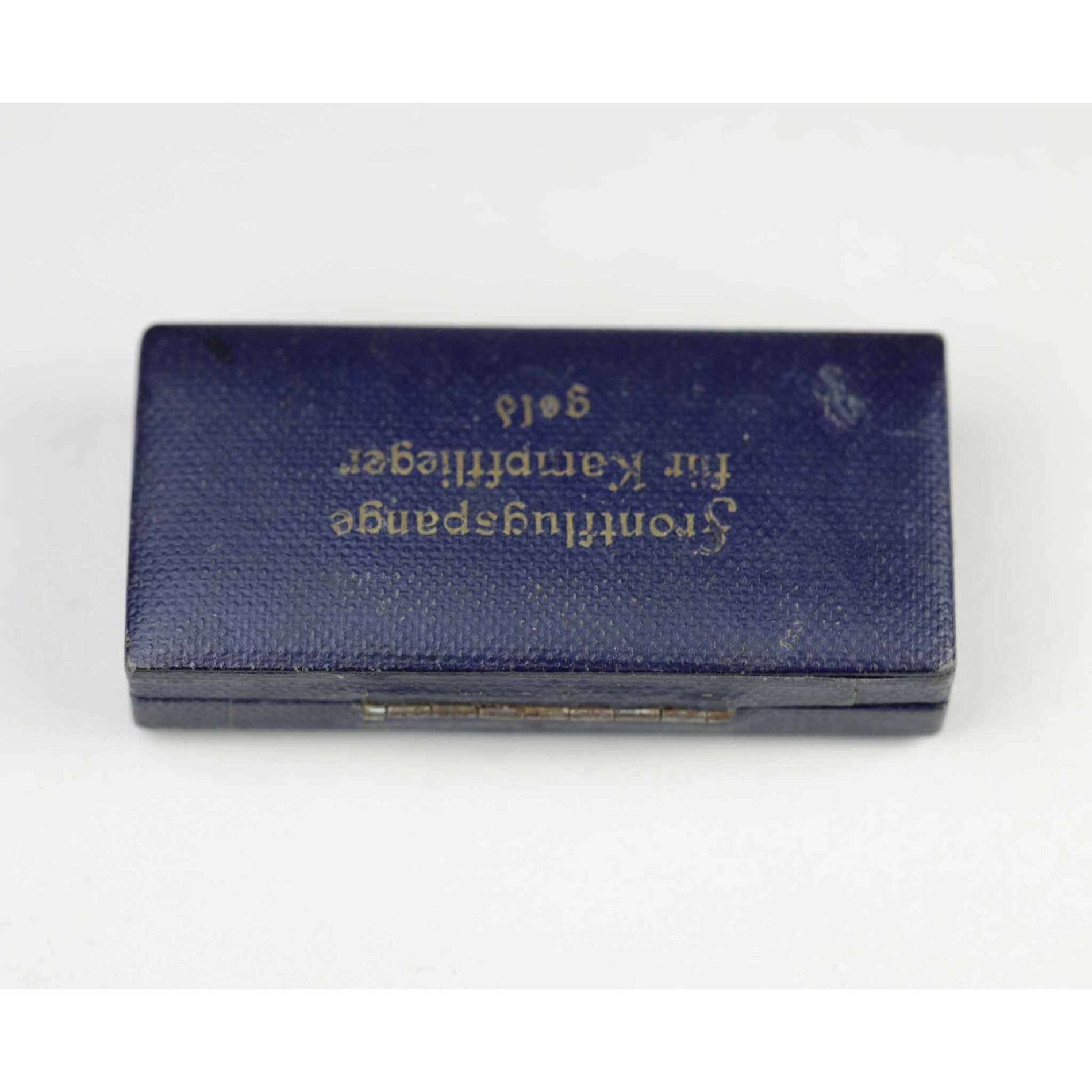 Leeres Etui für eine Frontflugspange für Kampfflieger in Gold — image 4