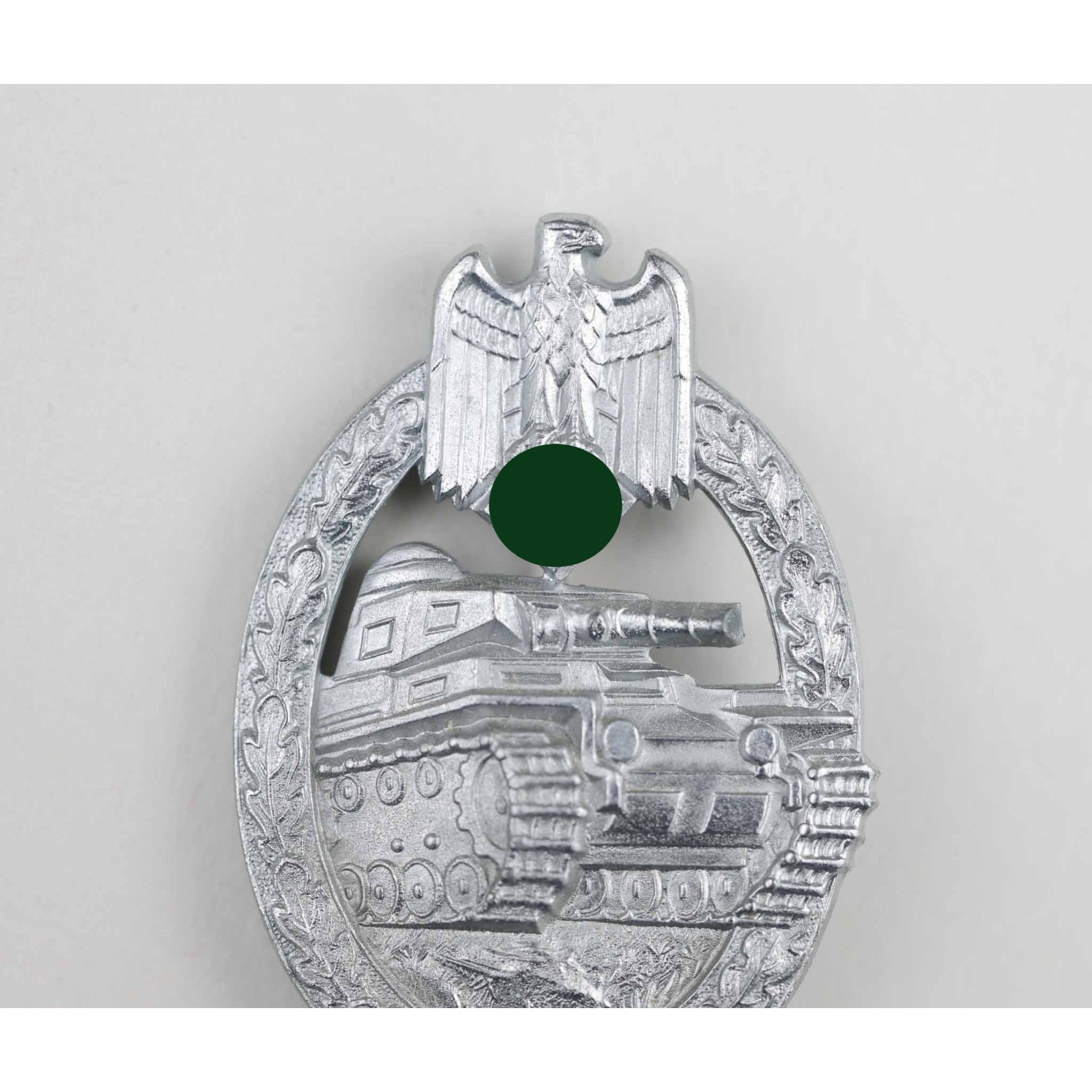 Panzerkampfabzeichen in Silber 'HA' Hermann Aurich in Pappschachtel Zustand 1 MINT — image 4