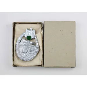 Panzerkampfabzeichen in Silber 'HA' Hermann Aurich in Pappschachtel Zustand 1 …