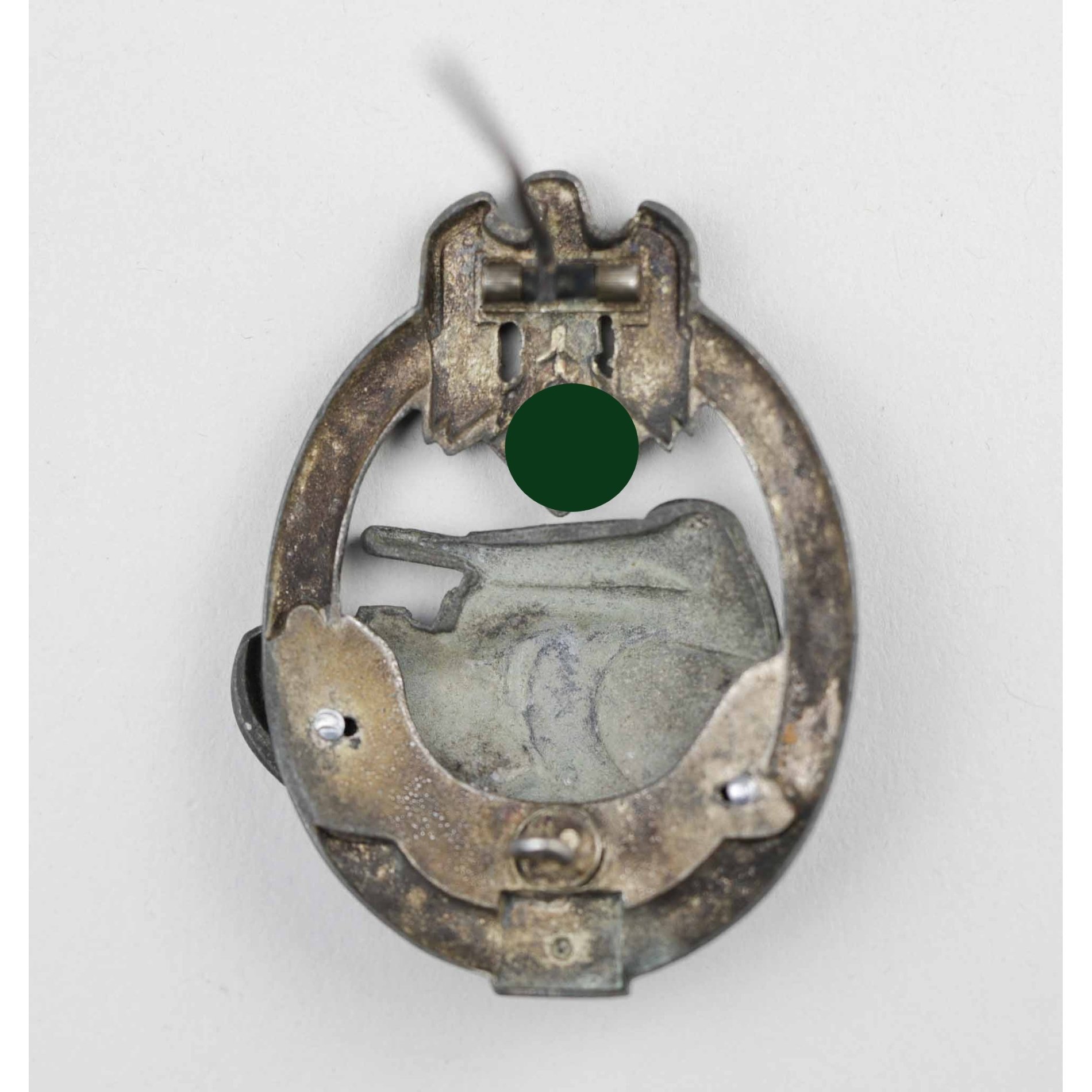 Panzerkampfabzeichen mit Einsatzzahl '50' in Silber C.E Juncker Berlin — image 8