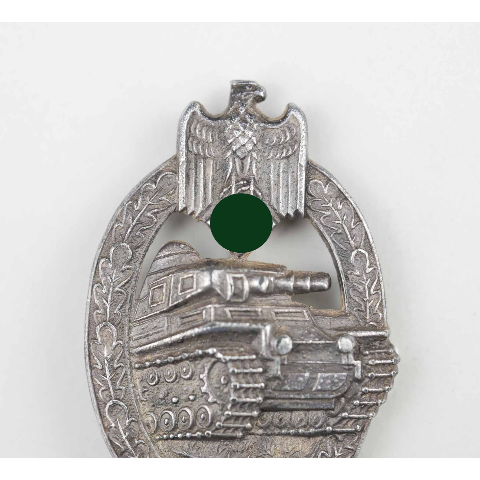 Panzerkampfabzeichen in Silber mit Hersteller 'A.S' Adolf Scholze — image 2