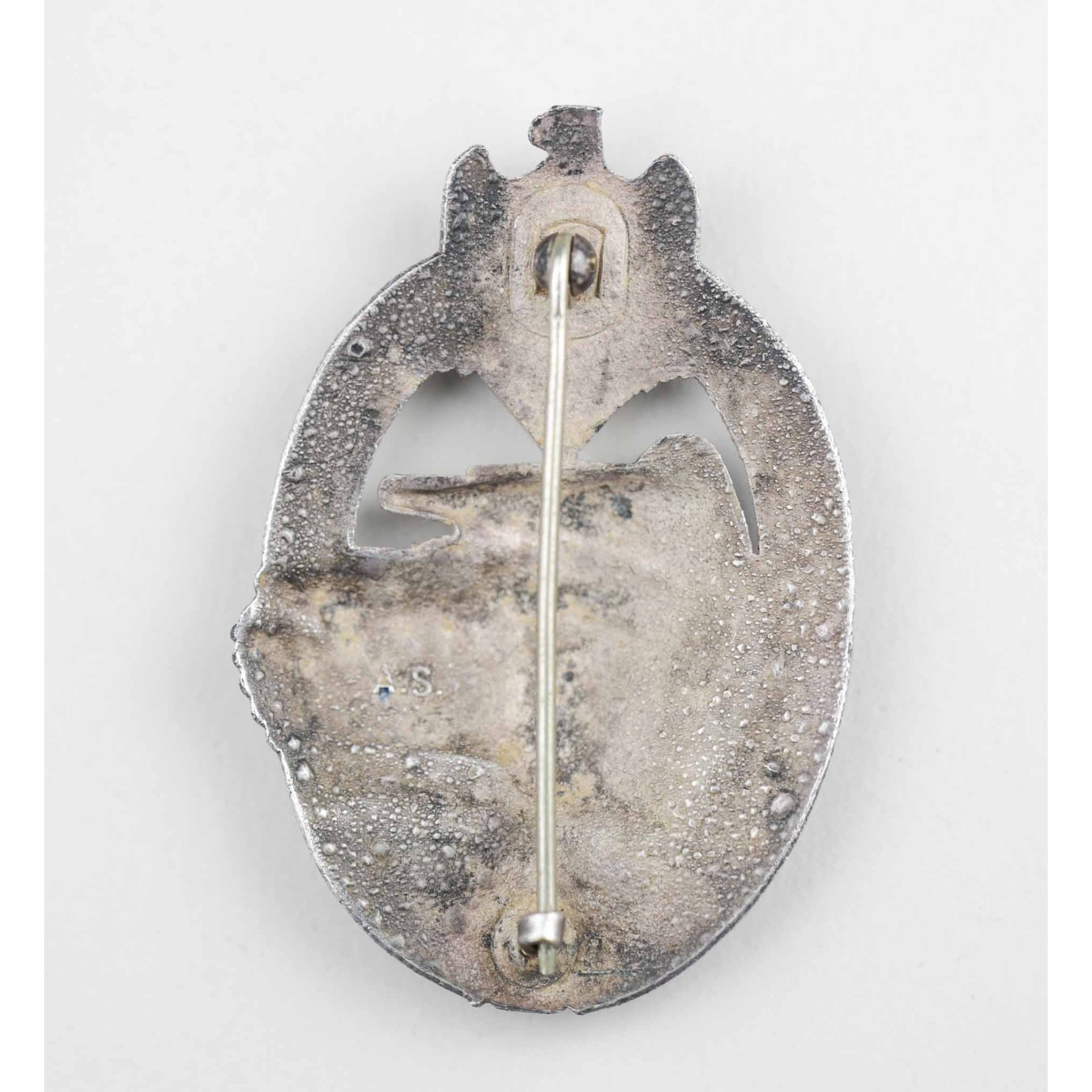 Panzerkampfabzeichen in Silber mit Hersteller 'A.S' Adolf Scholze — image 4