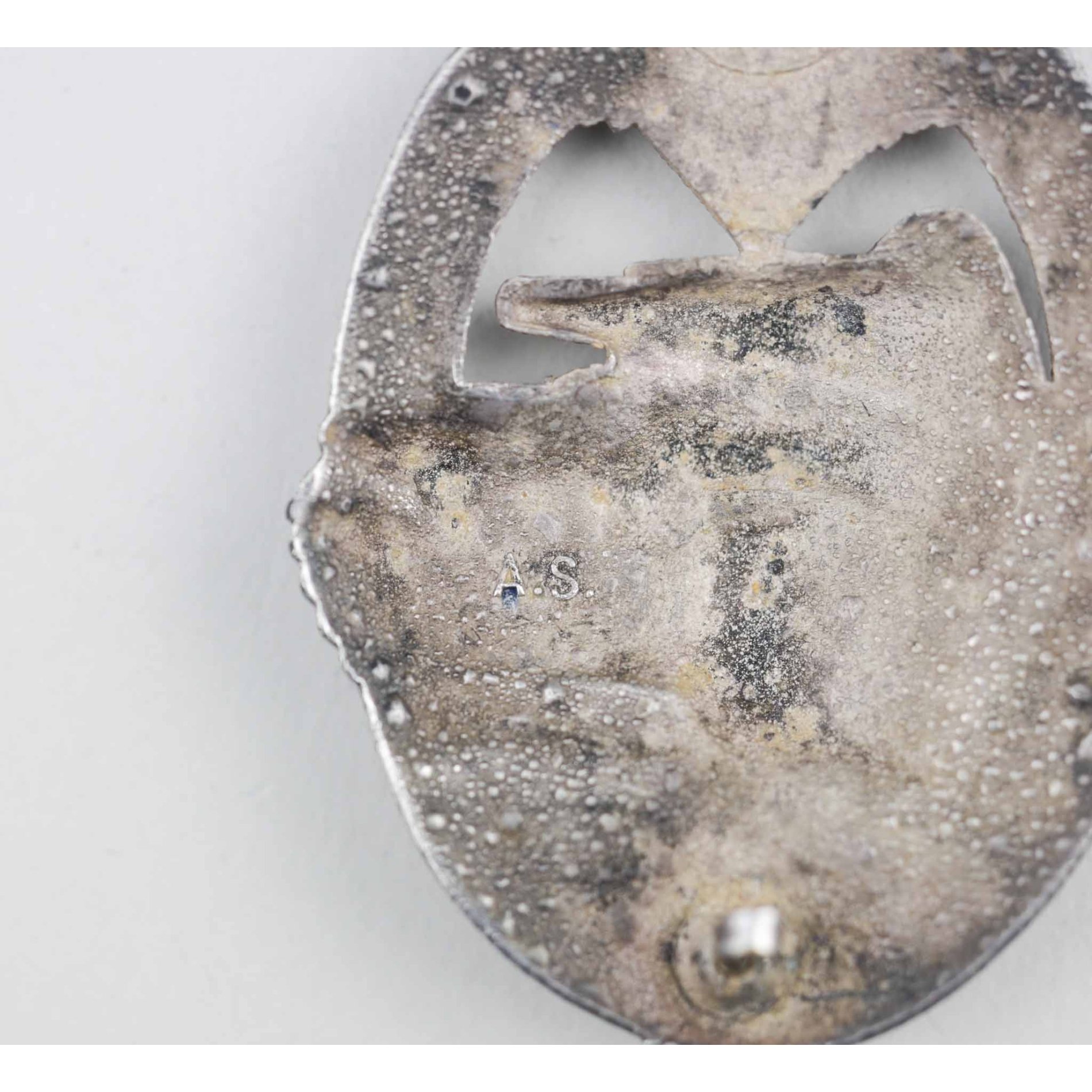 Panzerkampfabzeichen in Silber mit Hersteller 'A.S' Adolf Scholze — image 7