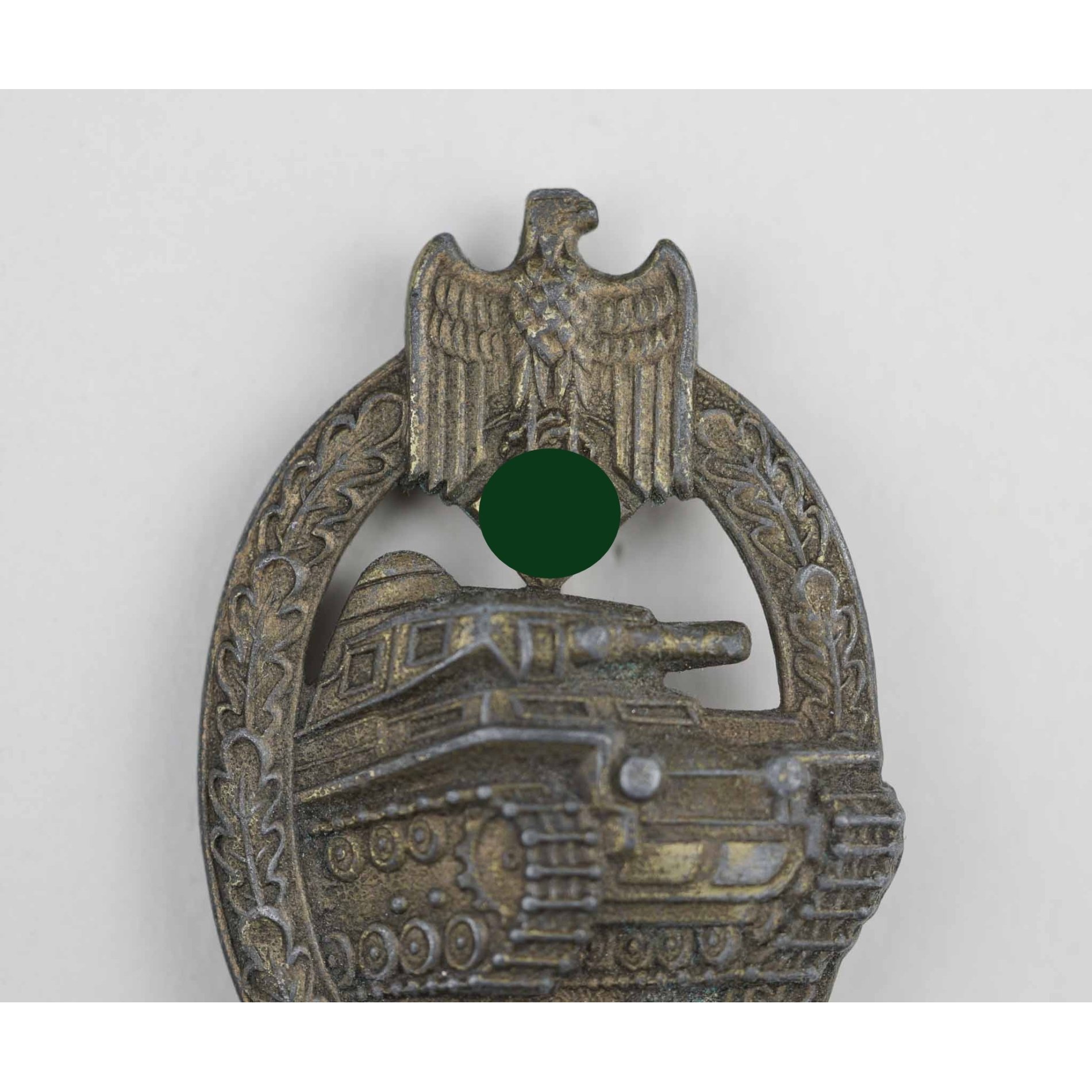 Panzerkampfabzeichen in Bronze Herst. 'AS' im Dreieck — image 2
