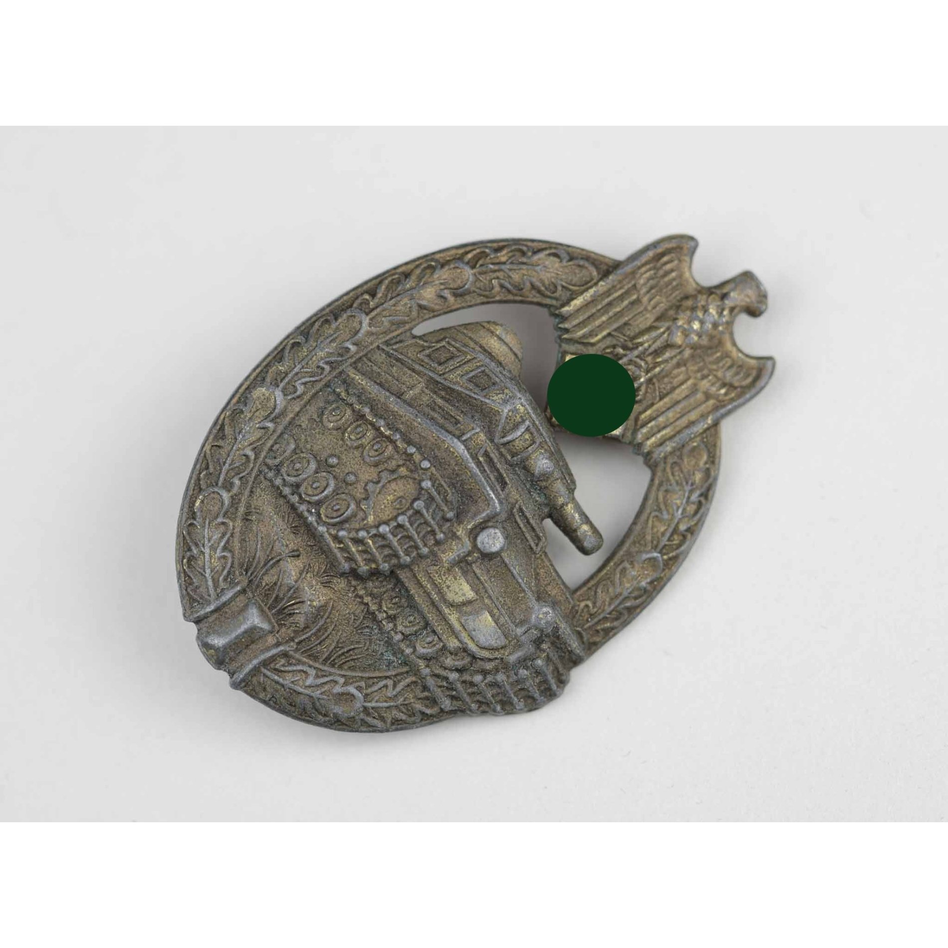 Panzerkampfabzeichen in Bronze Herst. 'AS' im Dreieck — image 3